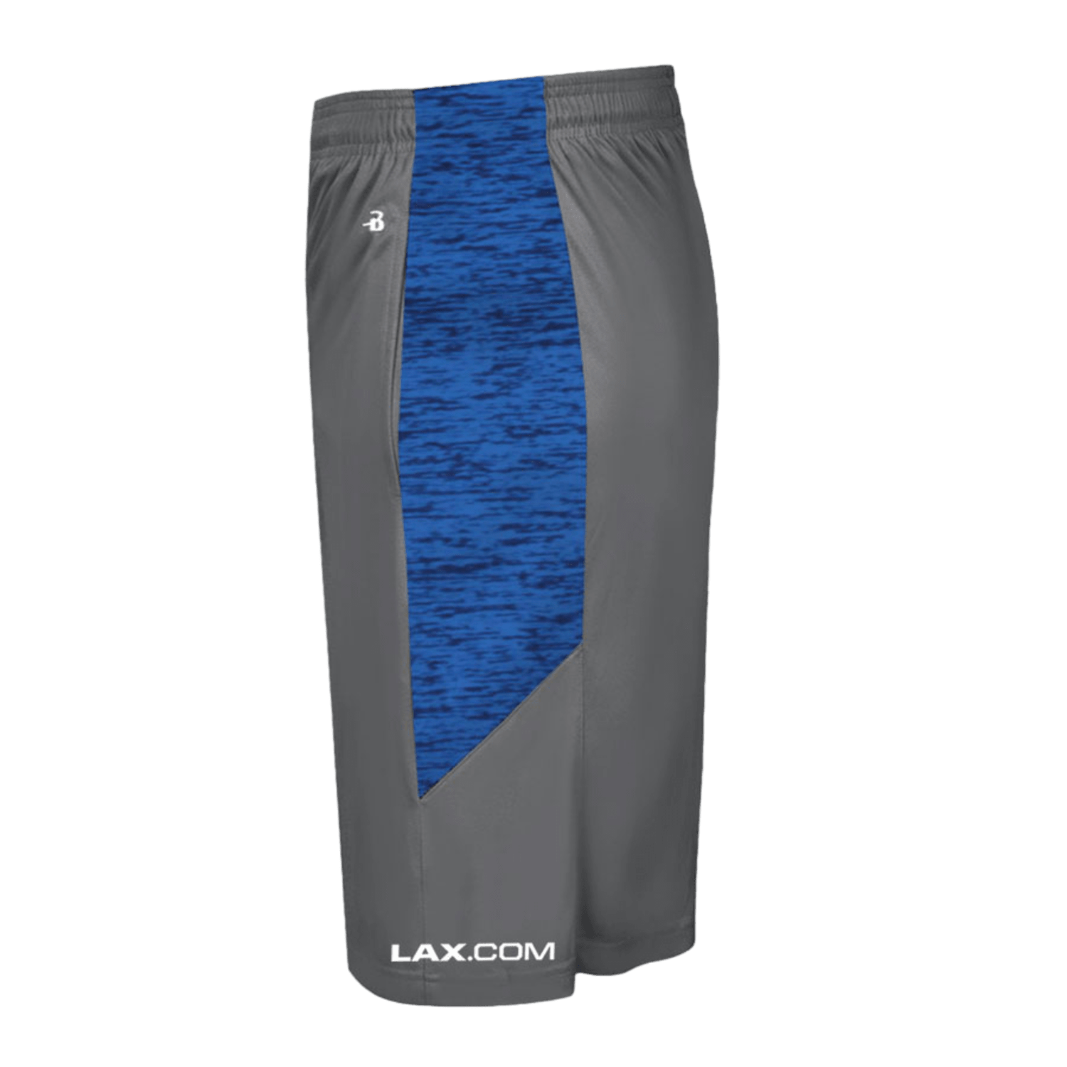 Lax.com Youth Panel Short Apparel Bottoms lax - ypanelshort - gr/ry - M grey/royal Lax.com