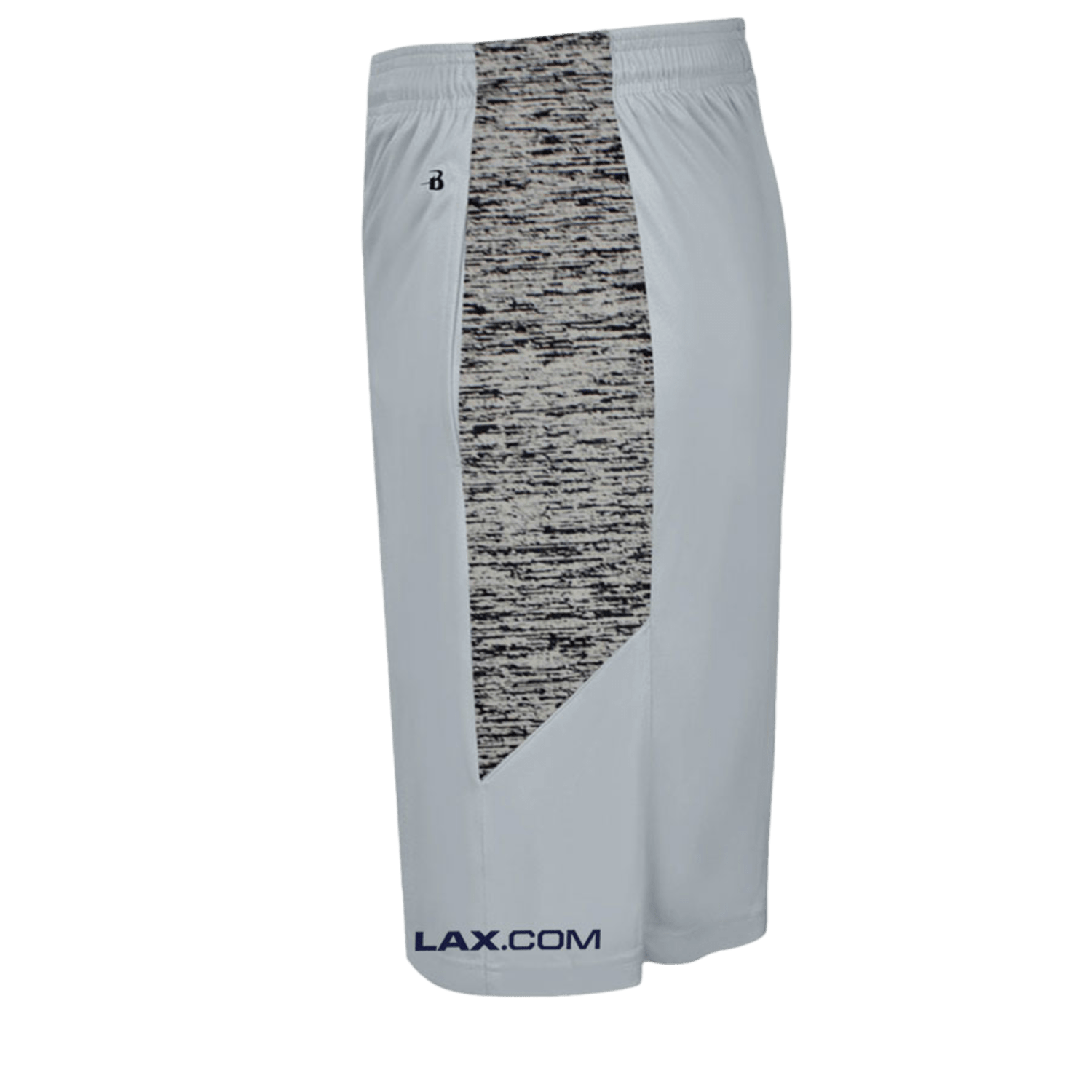 Lax.com Youth Panel Short Apparel Bottoms lax - ypanelshort - GY/NA - M Grey/Navy Lax.com