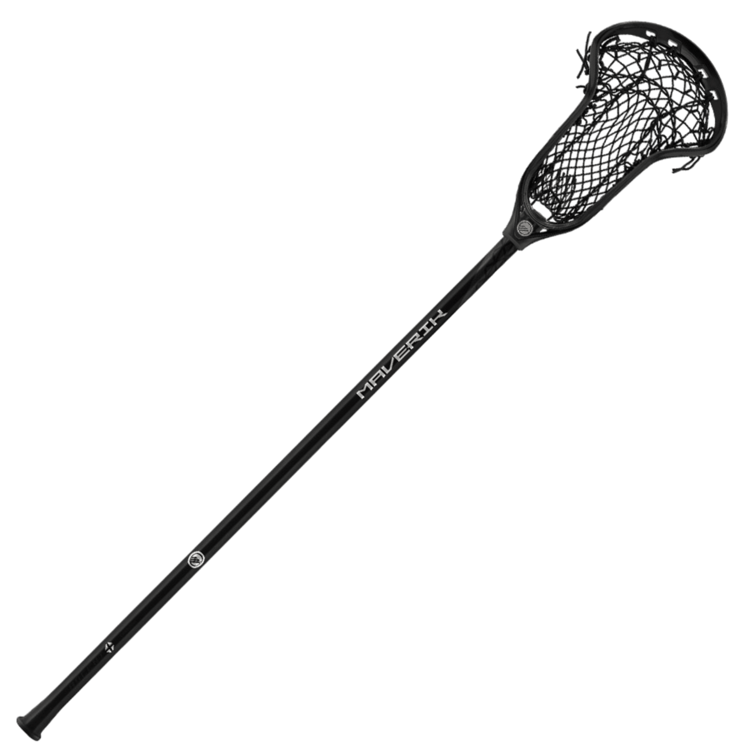 Maverik Ascent + Full Mesh Complete Stick Women's Complete Sticks Mav - Ascent+FMCS - BLK/BLK Black/Black Lax.com