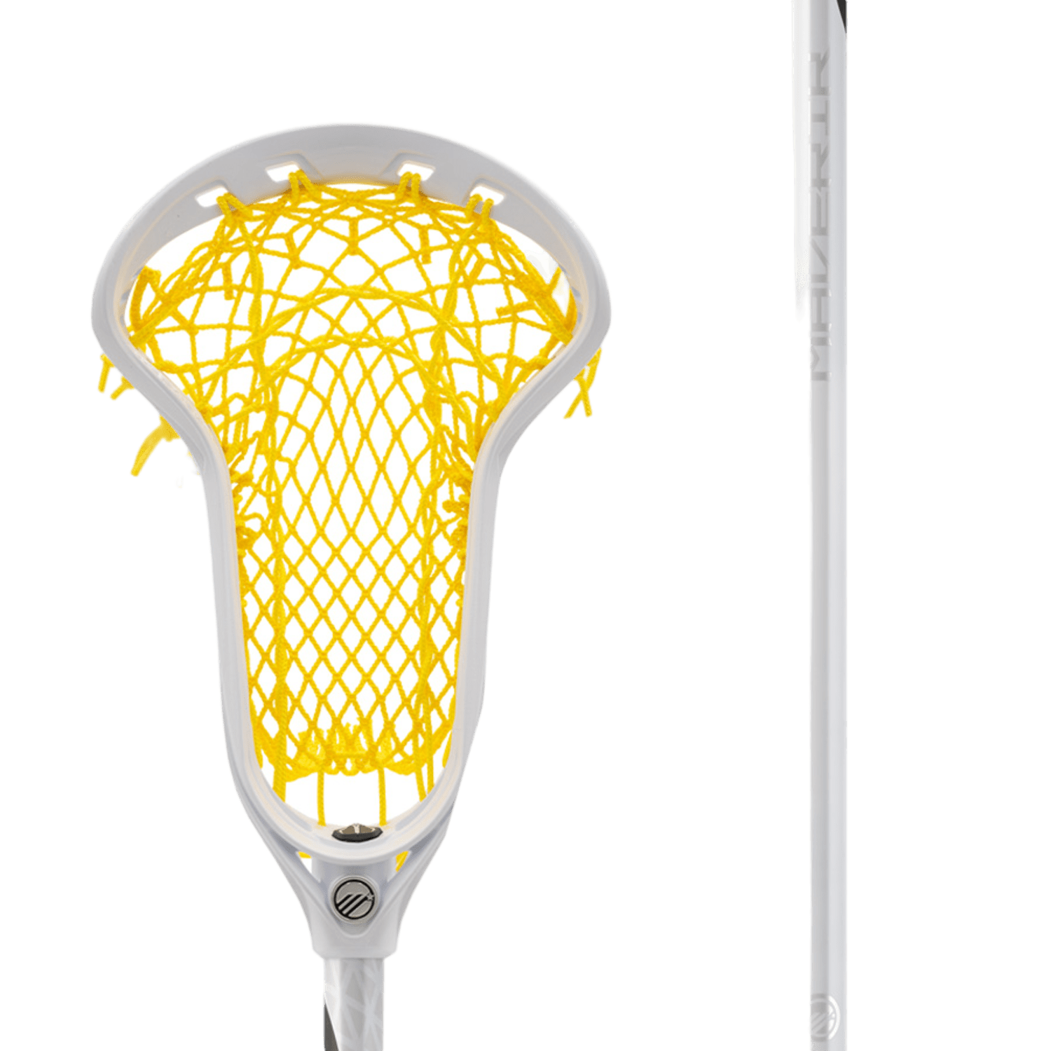 Maverik Ascent + Full Mesh Complete Stick Women's Complete Sticks Mav - Ascent+FMCS - WYL White/Yellow Lax.com