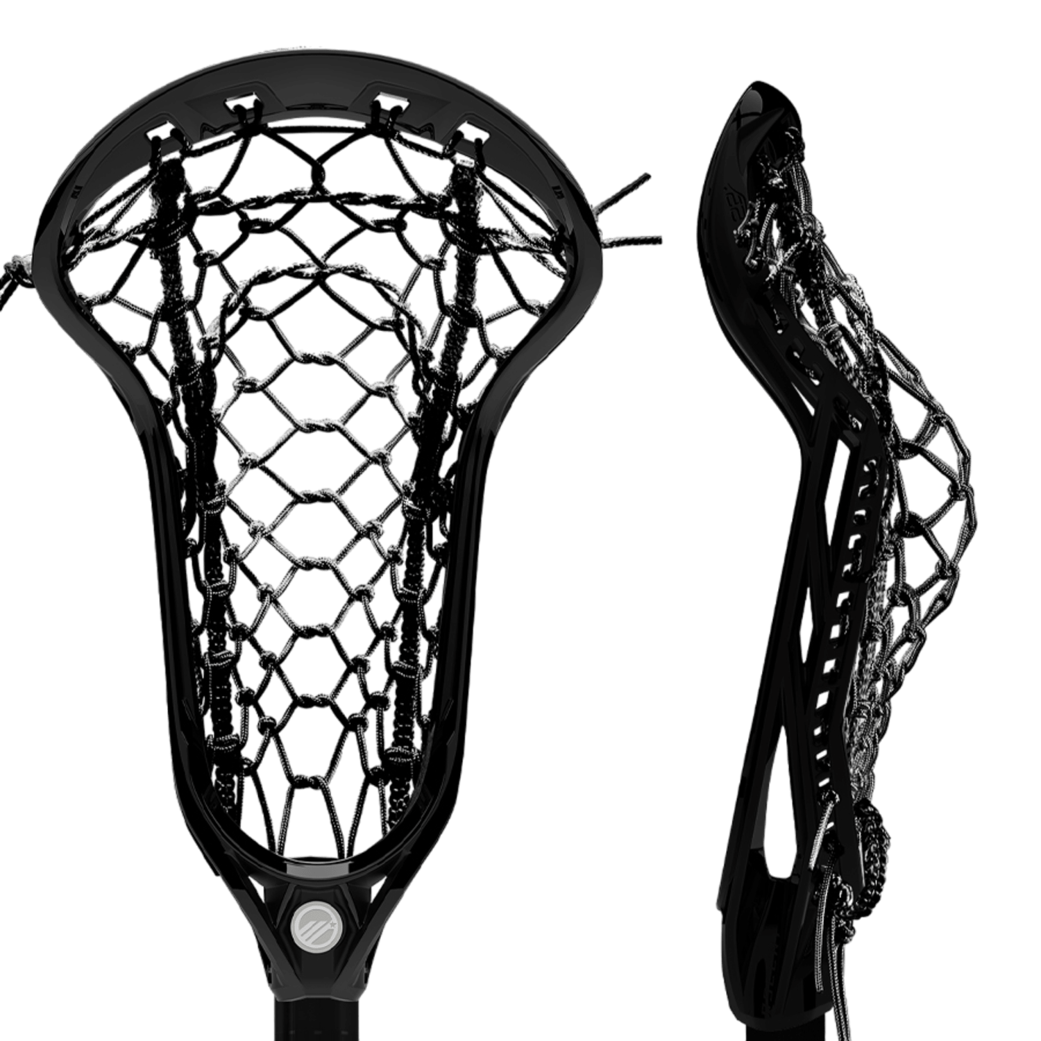 Maverik Ascent Pro Hex Complete Stick Women's Complete Sticks Mav - AscentProHexCS - BLK/BLK Black/Black Lax.com