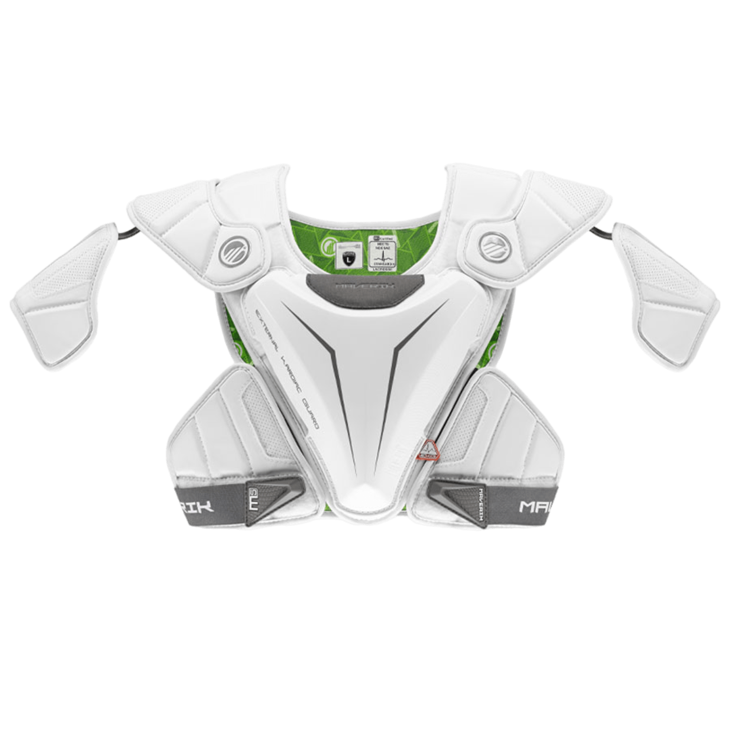 Maverik M5 EKG Shoulder Pad Shoulder Pads Mav - M5EKGSP - WH - L White Lax.com