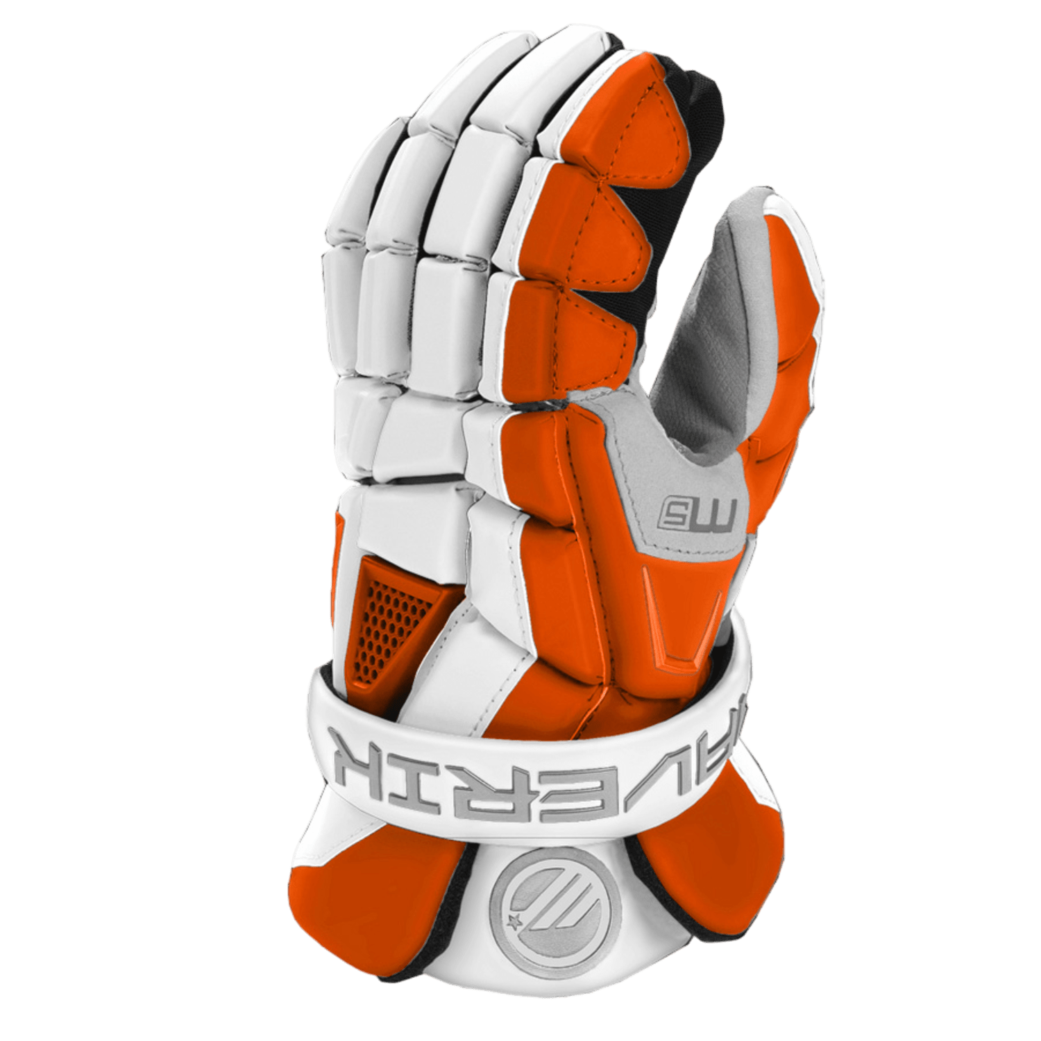 Maverik M5 Glove Men's Gloves Mav - M5GL - OR - L Orange Lax.com