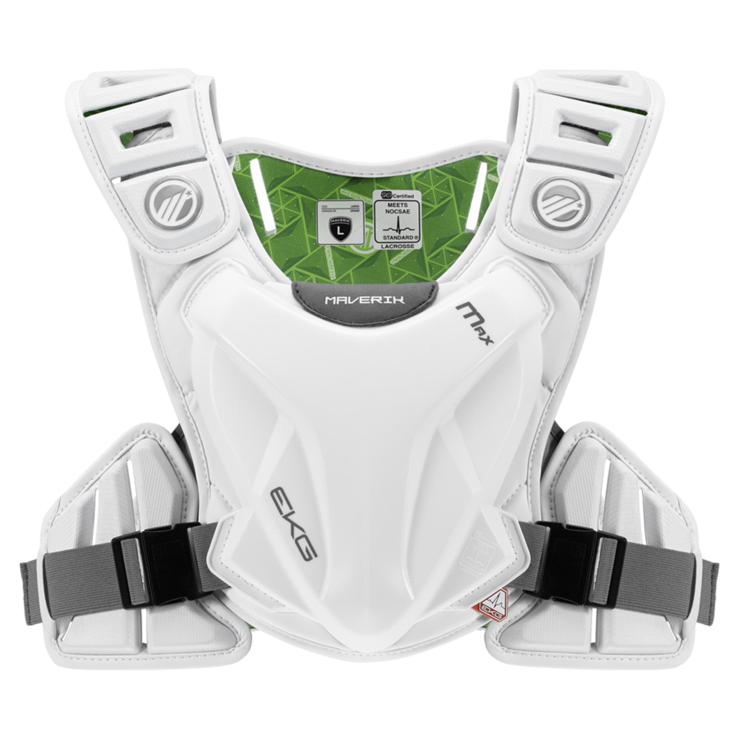 Maverik Max EKG Speed Pad 2025 Shoulder Pads Mav - MaxEKGSPL2025 - WH - L White Lax.com