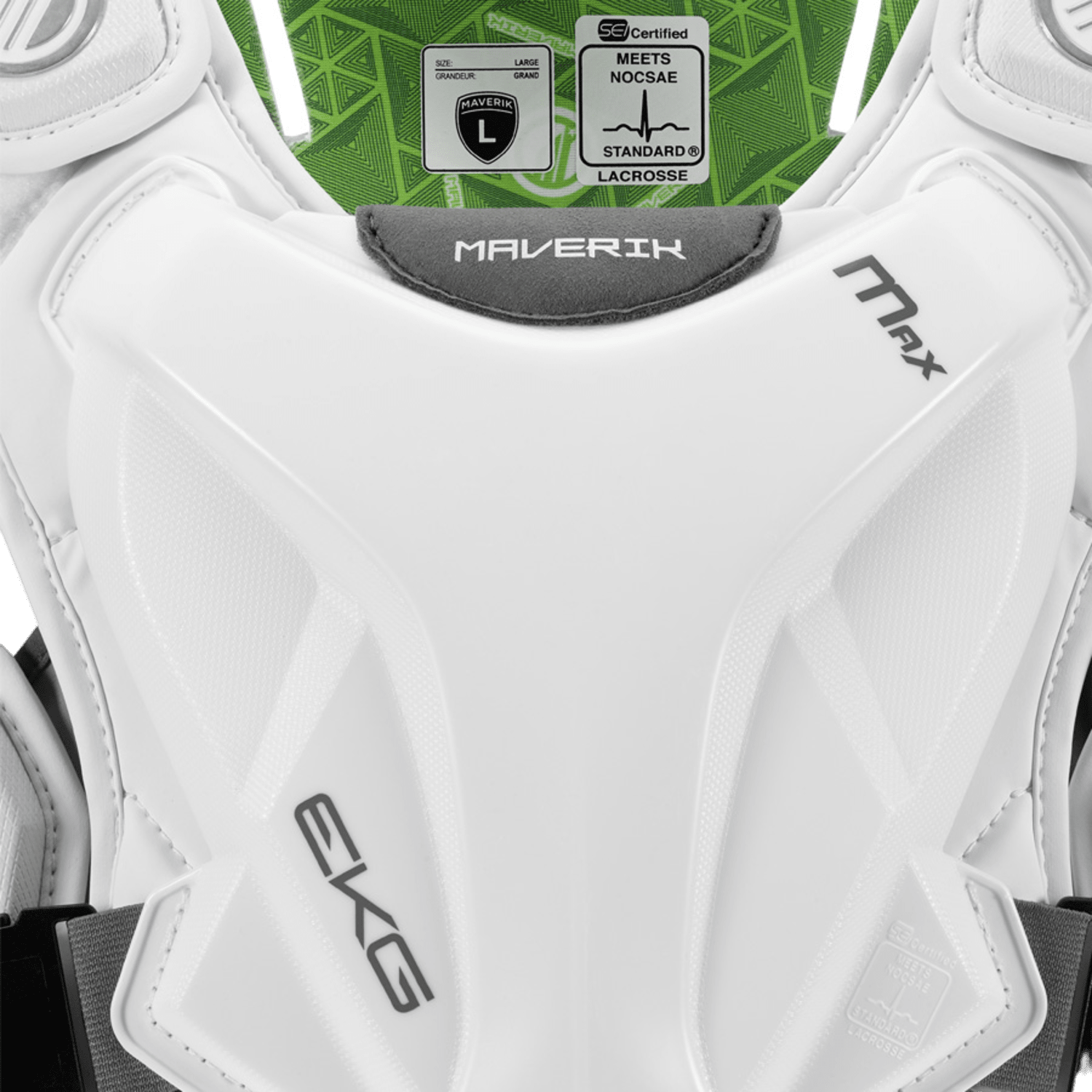 Maverik Max EKG Speed Pad 2025 Shoulder Pads Mav - MaxEKGSPL2025 - WH - L White Lax.com