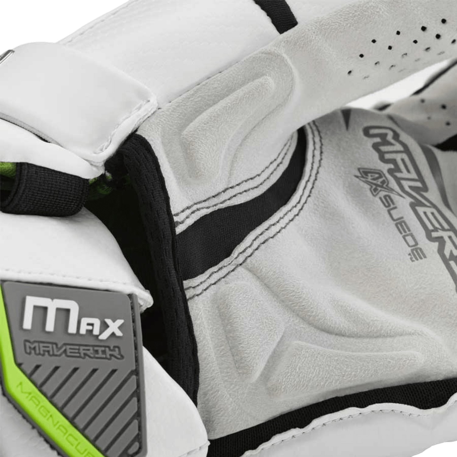 Maverik Max Goalie Glove Goalie Gloves White Lax.com