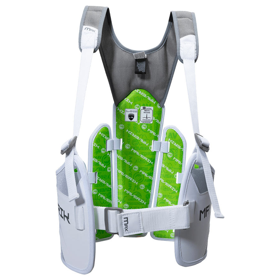 Maverik Max Kidney Pad Shoulder Pads White Lax.com