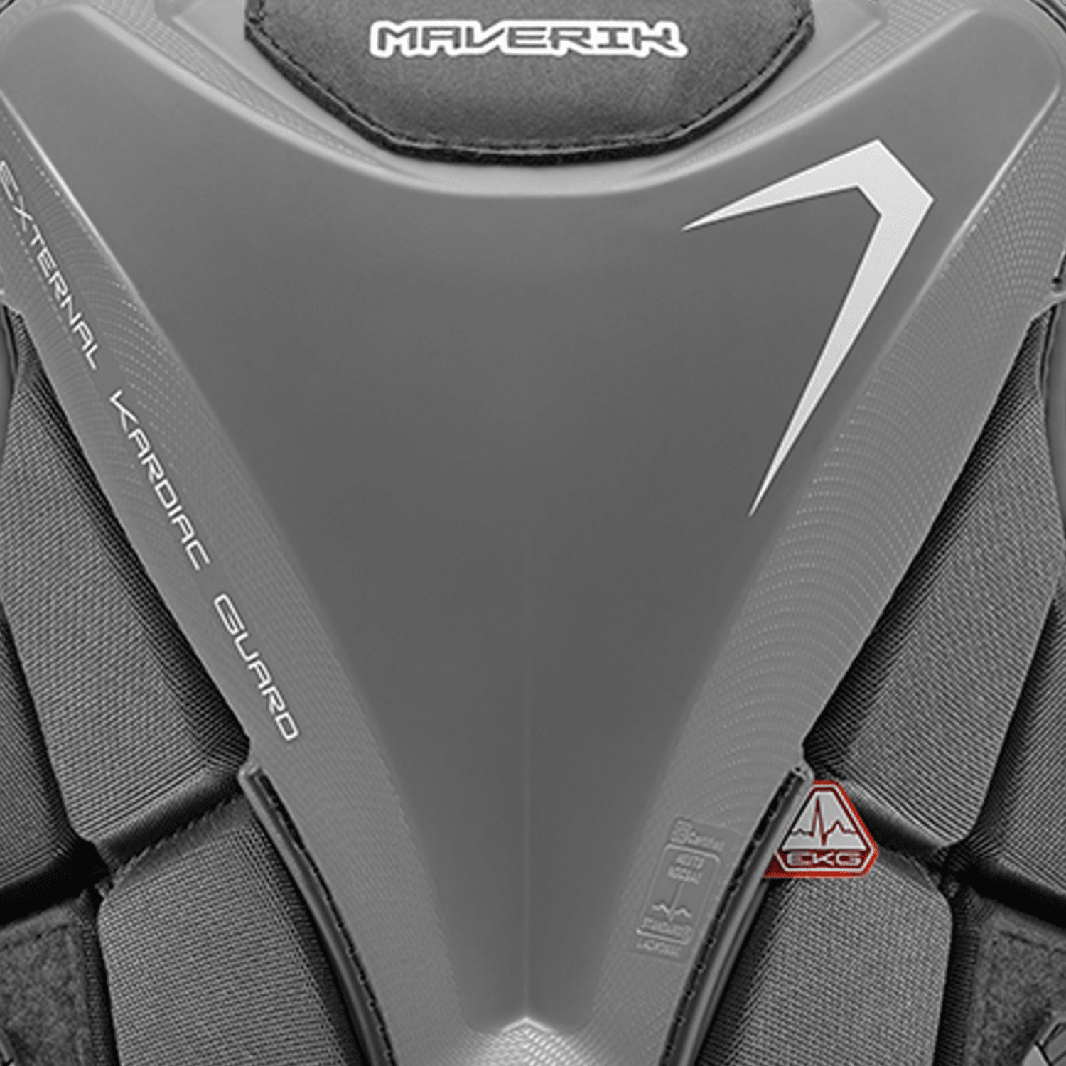 Maverik MX EKG Chest Pad Chest Protector Mav - MXEKGCP - GY - S/M Grey Lax.com