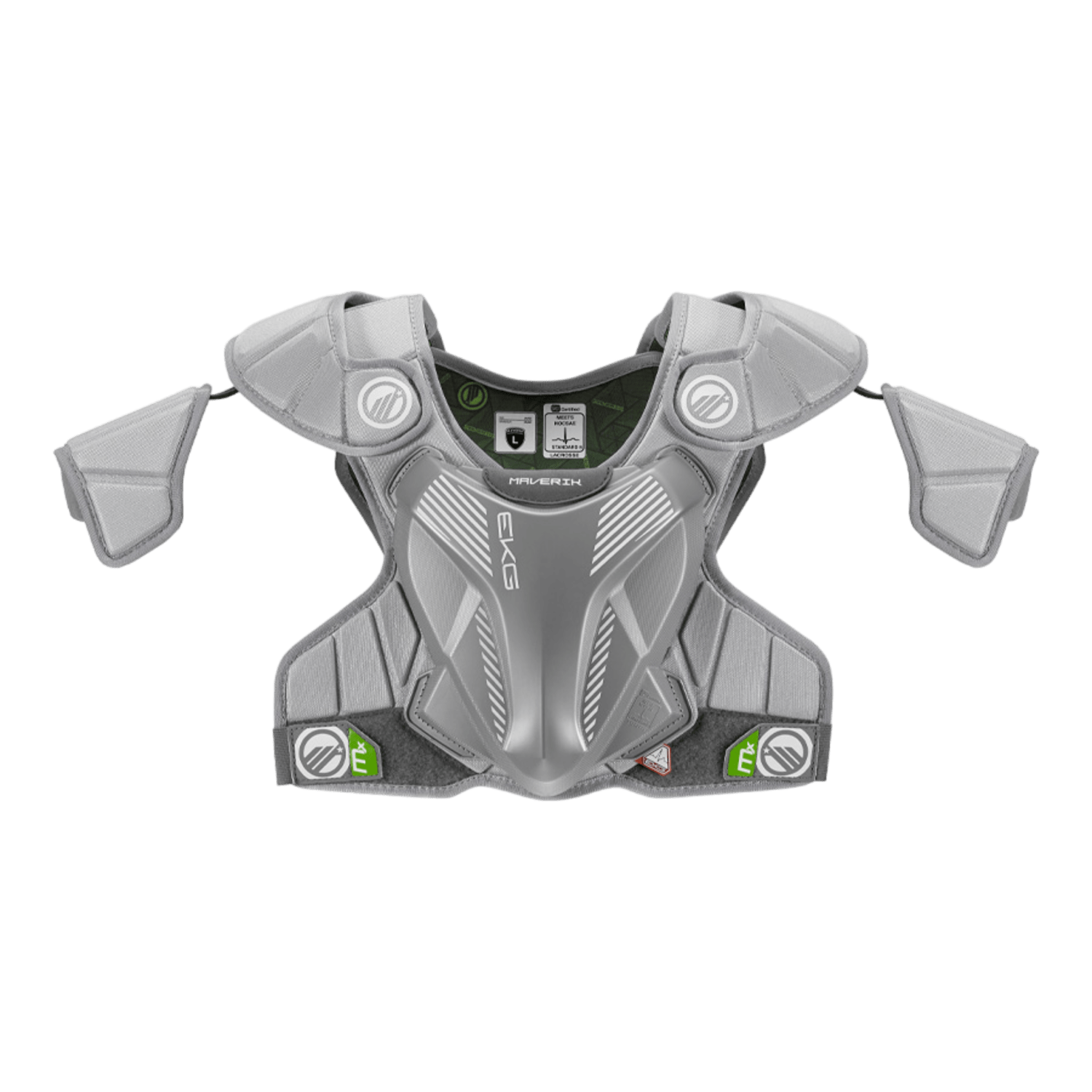 Maverik MX EKG Shoulder Pad 2025 Shoulder Pads Mav - MXEKGSP2025 - GY - L Grey Lax.com