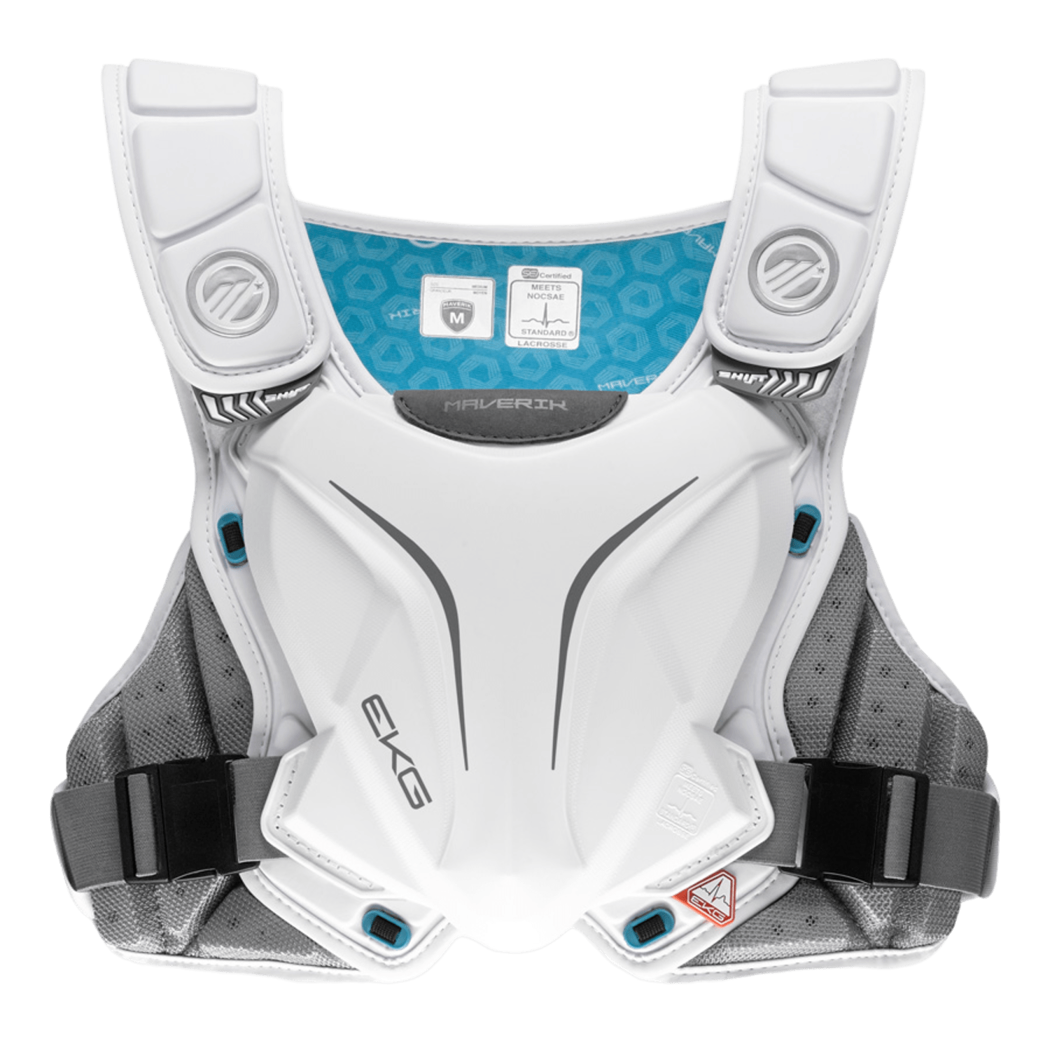 Maverik Shift EKG Speed Pad Shoulder Pads Mav - ShiftEKGSpeedP - WH - S White Lax.com