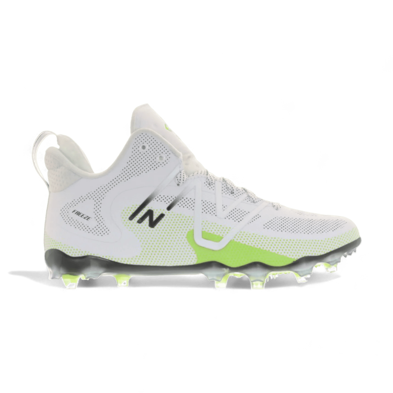 New Balance Freeze 4 LX LE Neon Green Cleats NB - FREEZTR4 - WH/GRN - 10/11.5 White/Green Lax.com