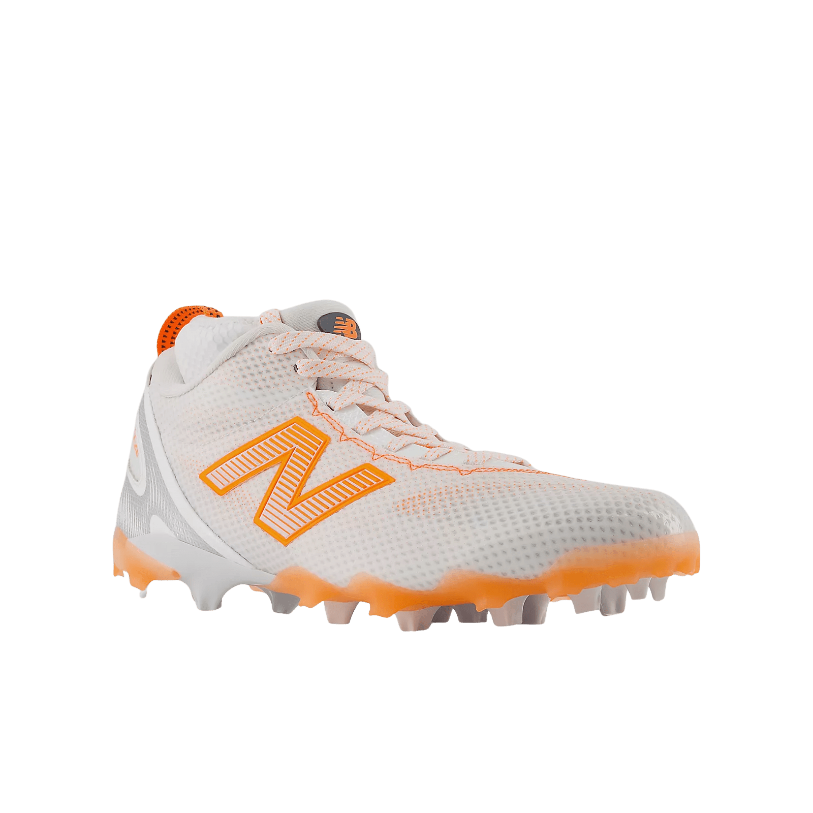 New Balance Freeze 5 Lacrosse Cleats - White/Orange Cleats White/Orange Lax.com