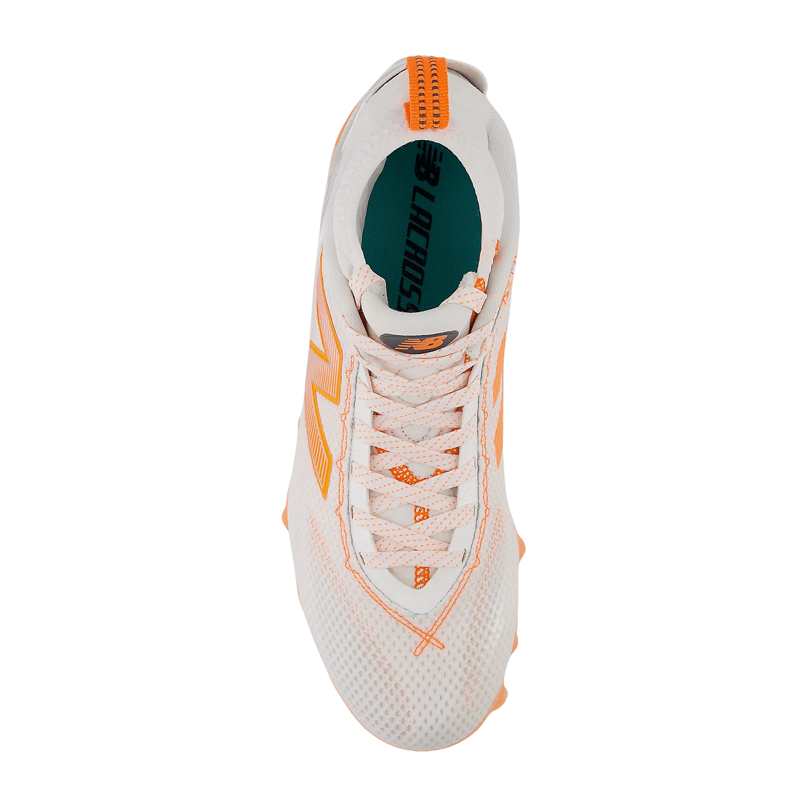 New Balance Freeze 5 Lacrosse Cleats - White/Orange Cleats White/Orange Lax.com