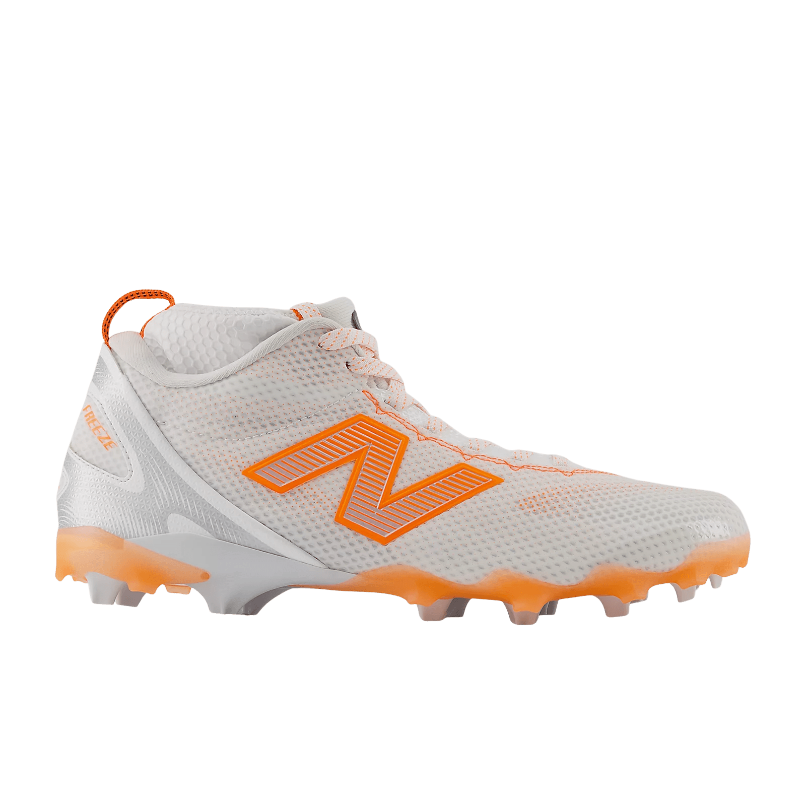 New Balance Freeze 5 Lacrosse Cleats - White/Orange Cleats White/Orange Lax.com