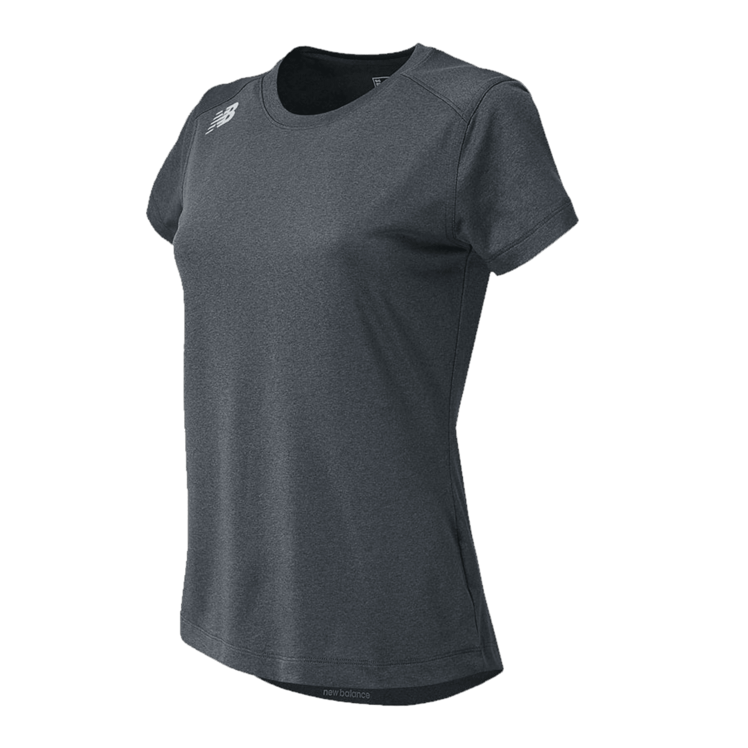 New Balance Womens SS Tech Tee Apparel Tops NewBalance - TMWT500 - DH - XL Dark Heather Lax.com