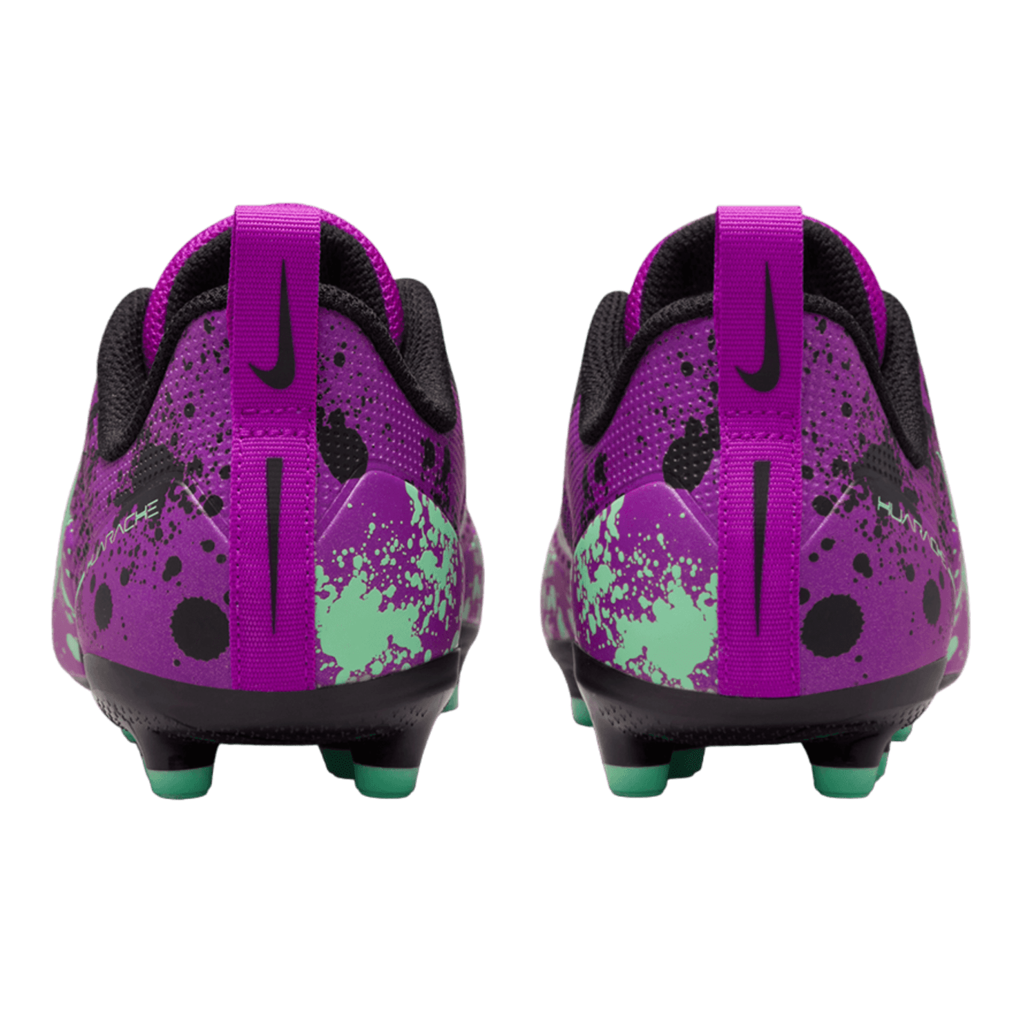 Nike Alpha Huarache 8 Youth Cleats Vivid Purple/Black - Green Glow Lax.com