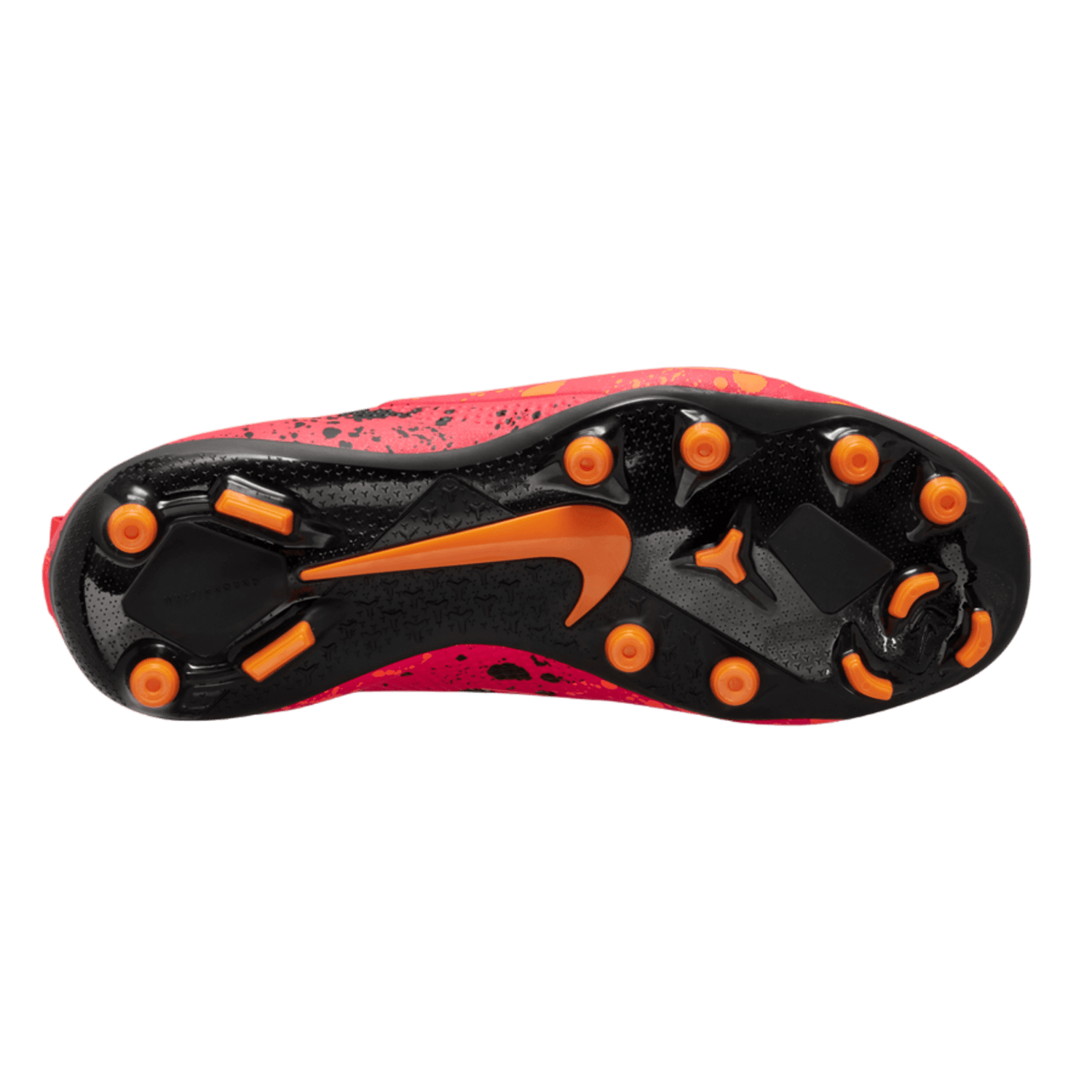 Nike Alpha Huarache 8 Youth Cleats Bright Crimson/Black - Total Orange Lax.com