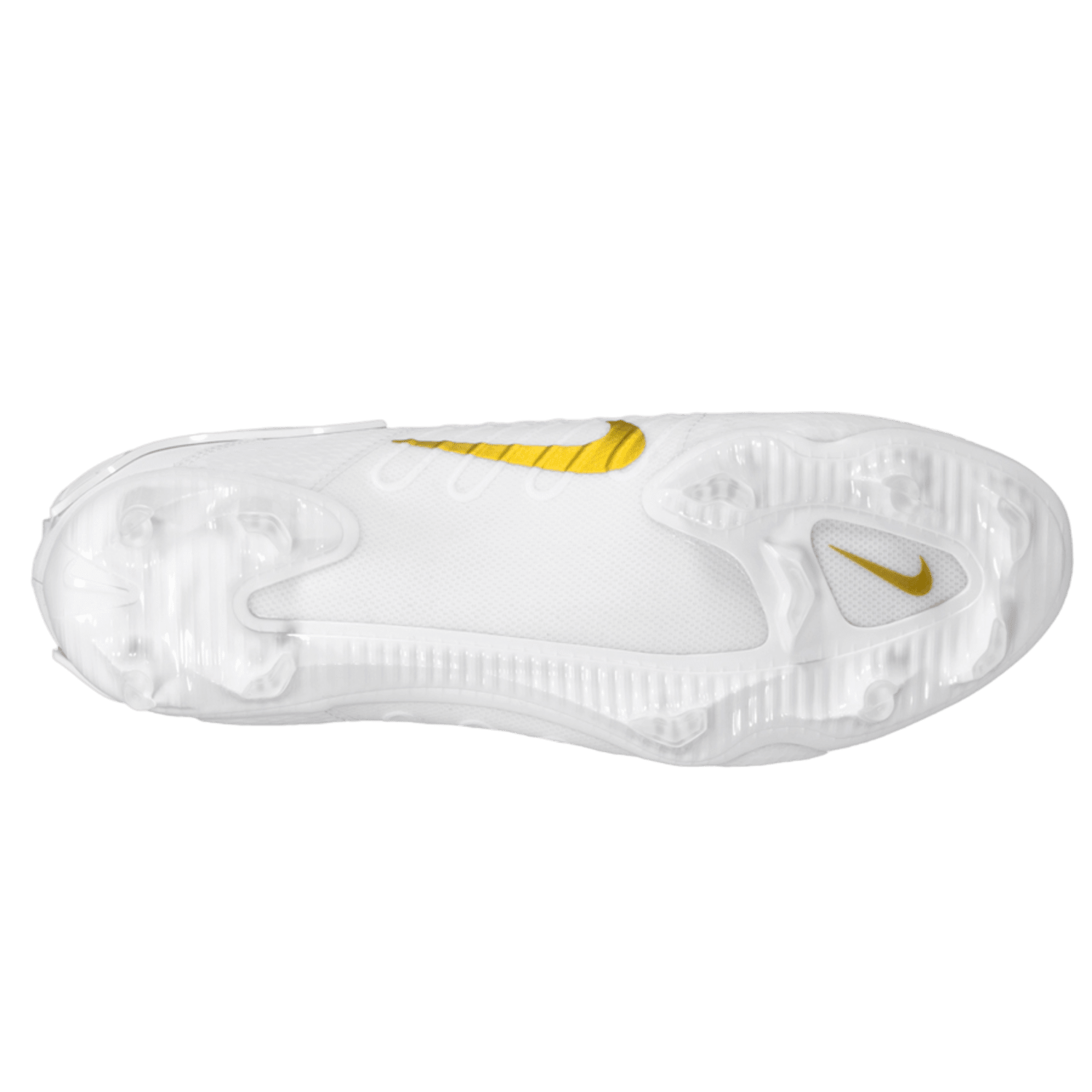 Nike Alpha Huarache 9 Elite Cleats Nike - AH9EMid - Wh/Gld - 100 - 10/11.5 White/Gold - 100 Lax.com