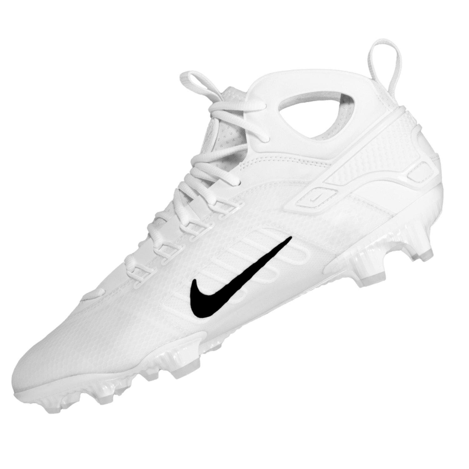 Nike Alpha Huarache 9 Elite Cleats Nike - AH9EMid - Wh/Gld - 100 - 10/11.5 White/Gold - 100 Lax.com