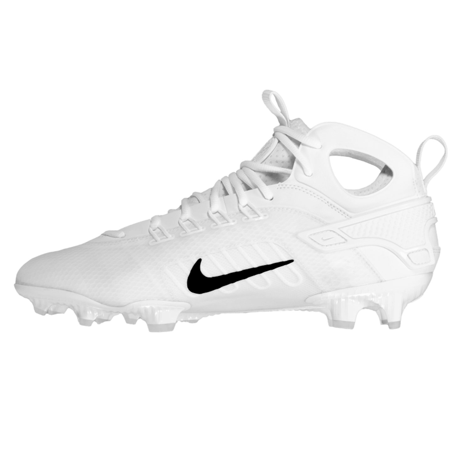 Nike Alpha Huarache 9 Elite Cleats Nike - AH9EMid - Wh/Gld - 100 - 10/11.5 White/Gold - 100 Lax.com