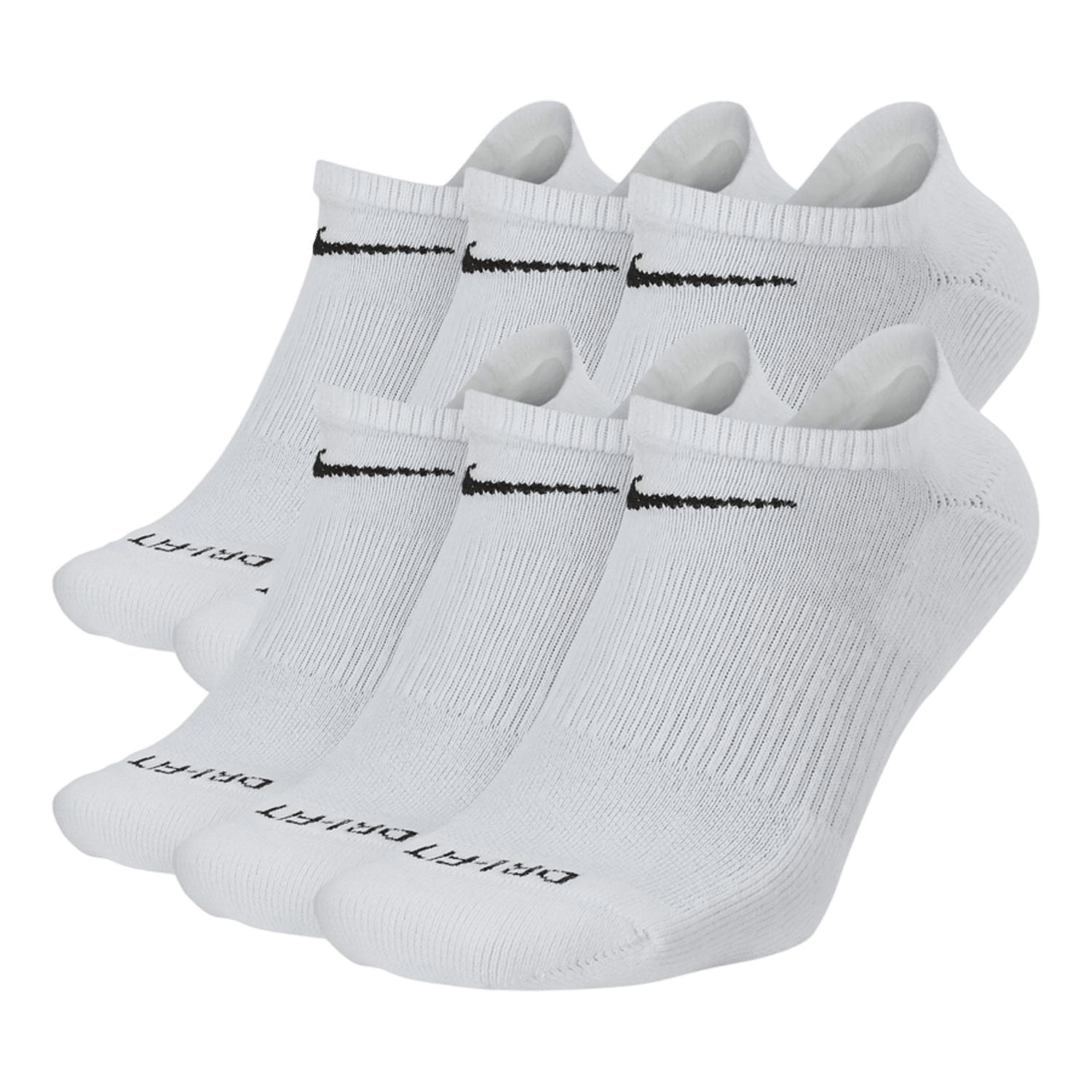 Nike Everyday Plus Cushioned No Show Socks Socks White - 100 Lax.com