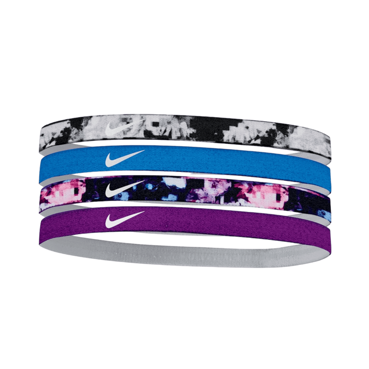 Nike Girls Headband Assorted 4 Pack Hair Management Nike - GirlsHB4 - BL - YT Blue Lax.com