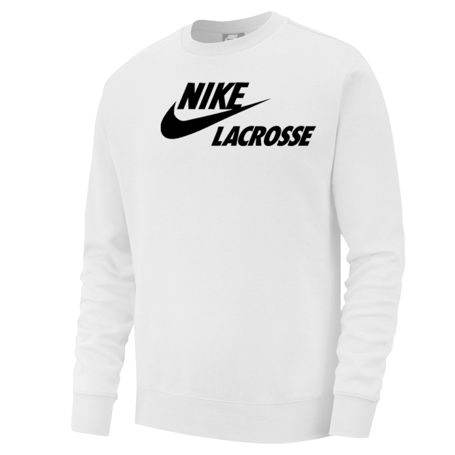 Nike Lacrosse Club Crew Apparel Tops White Lax.com