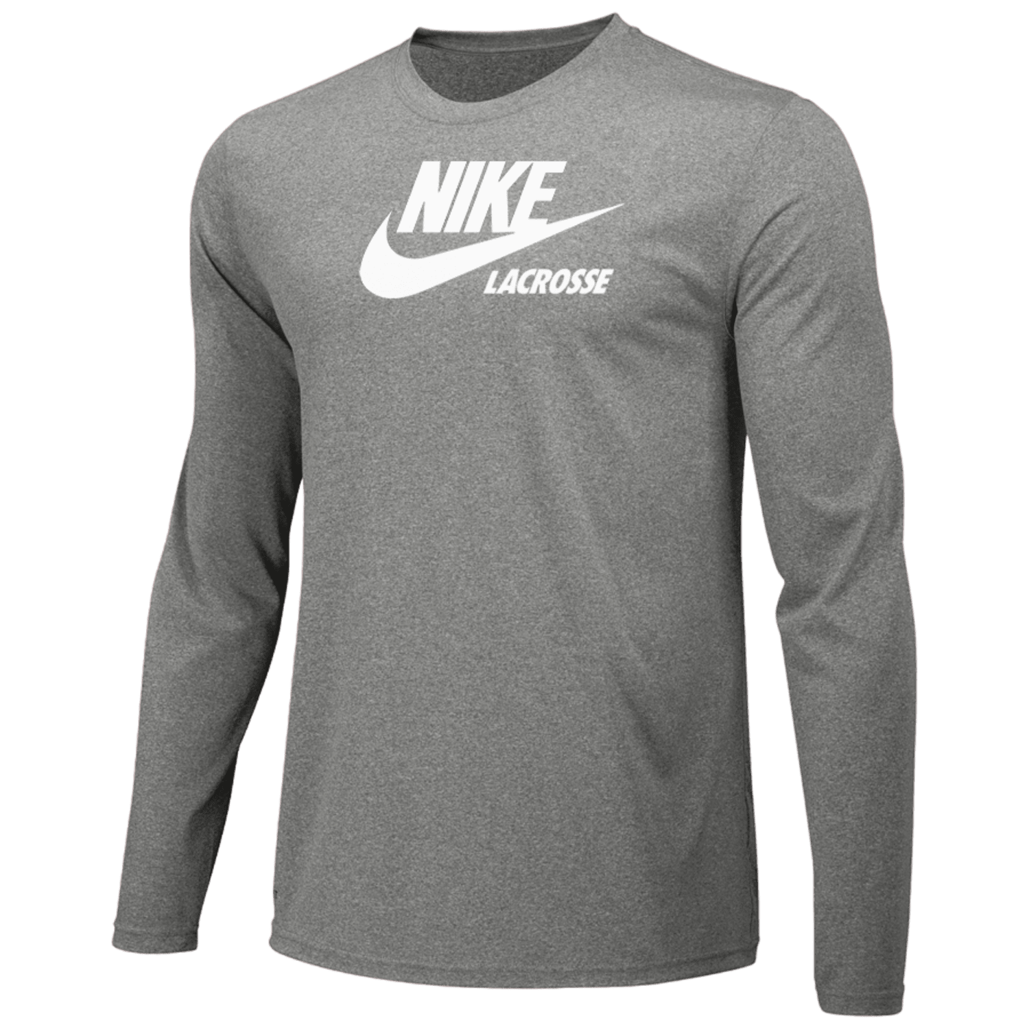 Nike Lacrosse Dri - Fit Legend Long Sleeve Apparel Tops Grey Lax.com