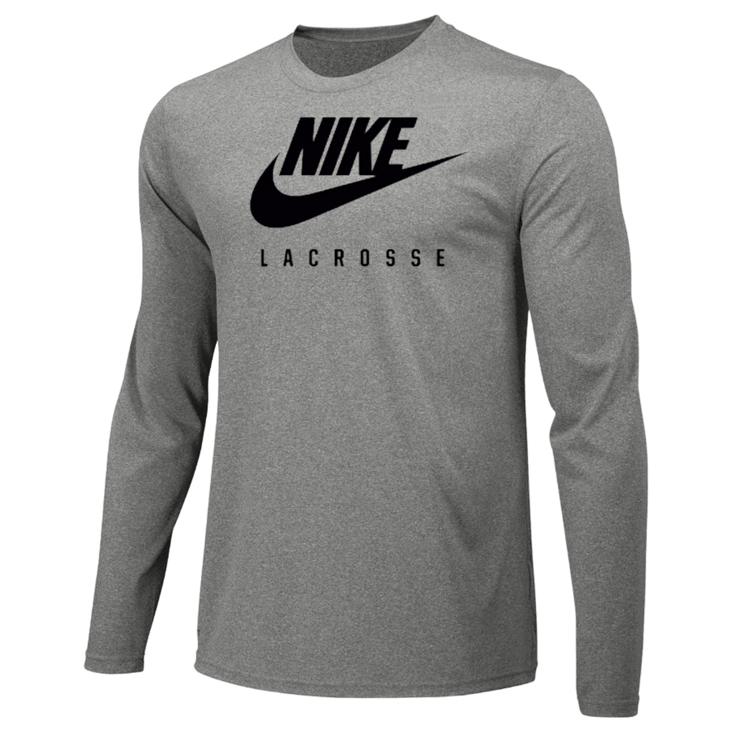 Nike Lacrosse Dri - Fit Legend Long Sleeve Tee Apparel Tops Nike - M22419 - GY - XL Grey Lax.com