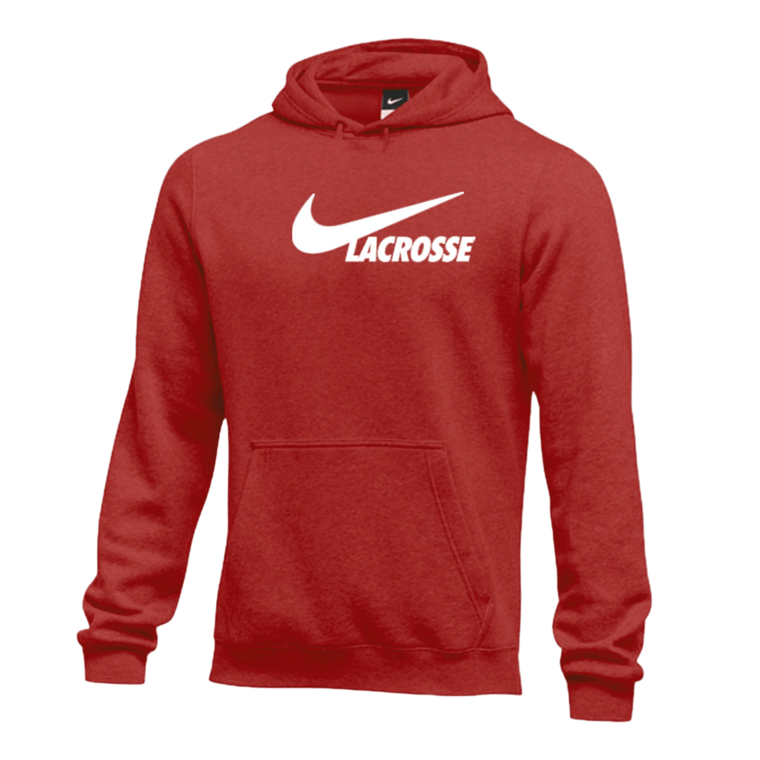 Nike Lacrosse Fleece Hoody Apparel Tops Red Lax.com