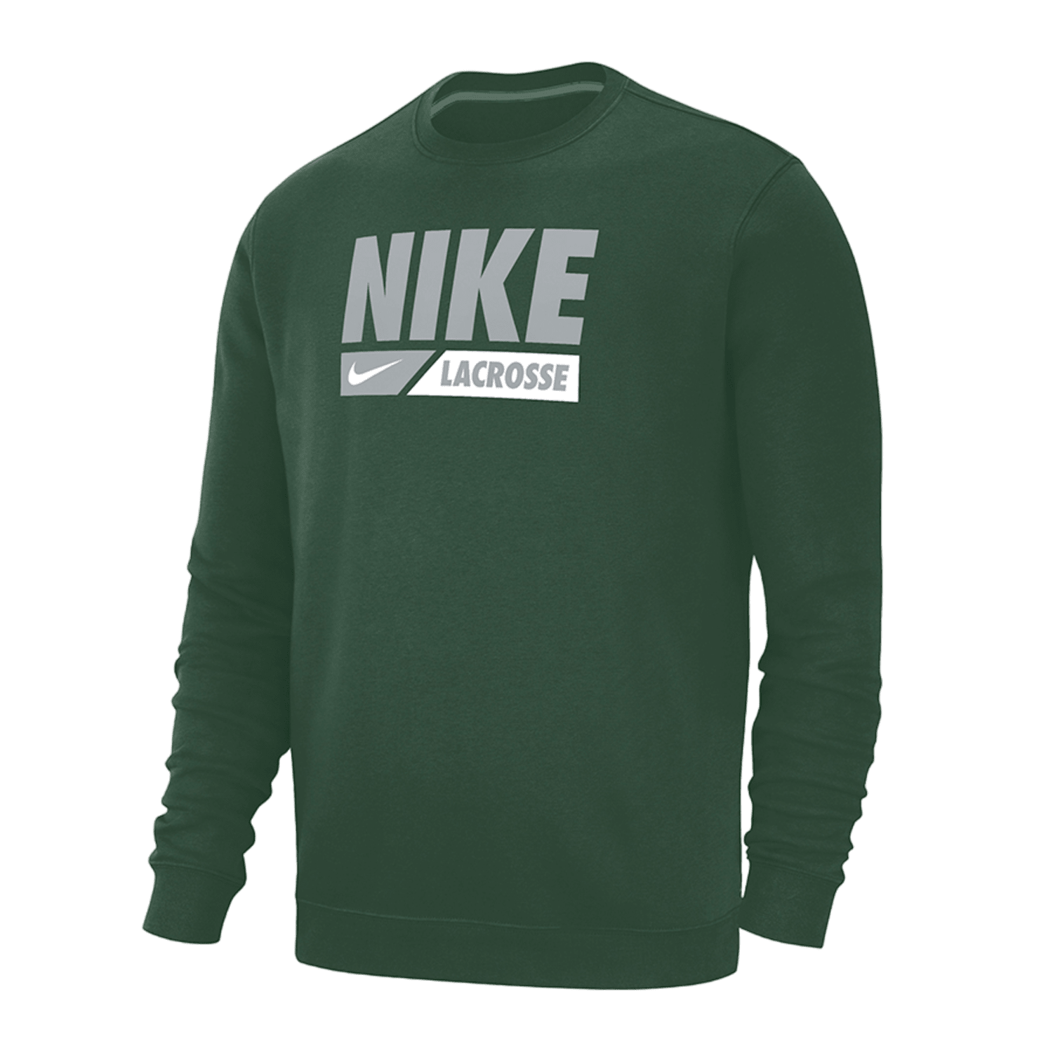 Nike Lacrosse MEN'S CLUB FLEECE CREW Apparel Tops Nike - M33778P029387 - GRN - XL Green Lax.com