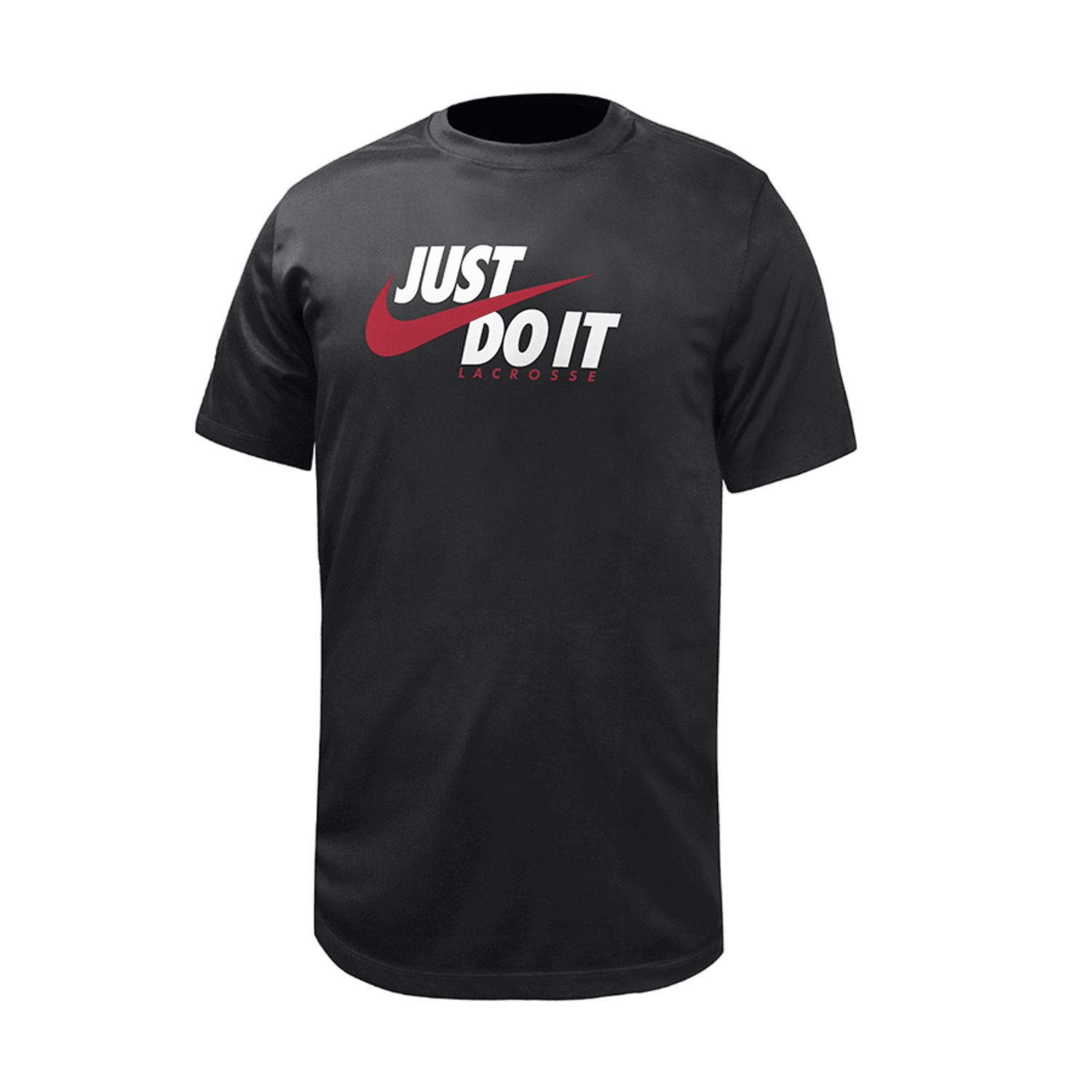 Nike Lacrosse MEN'S DF LEGEND SS TEE - JUST DO IT Apparel Tops Nike - M21283P029383 - BK - XL Black Lax.com