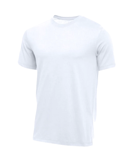 Nike Men's Core Short Sleeve Cotton Crew Apparel Tops White - 100 Lax.com