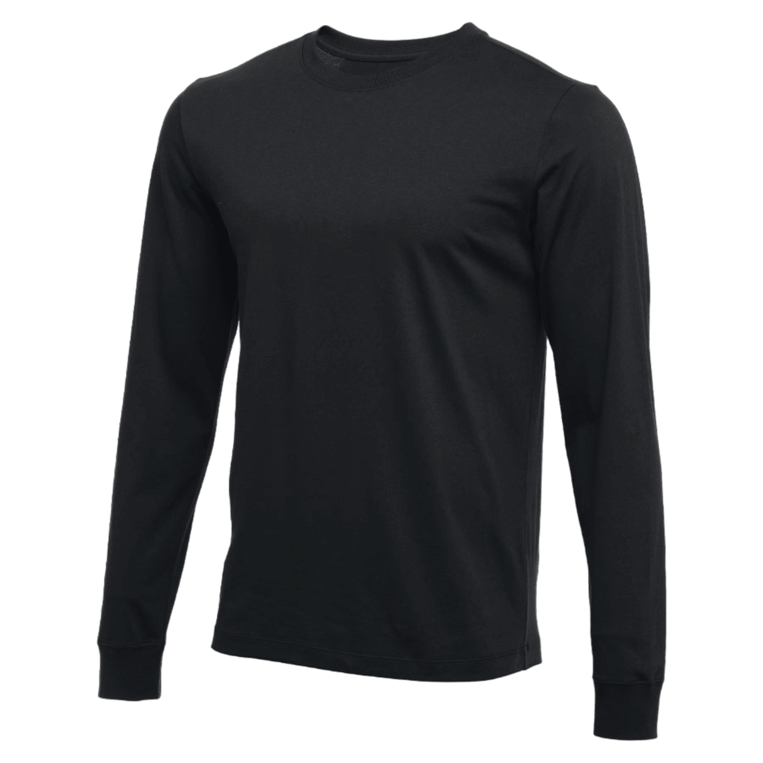 Nike Mens LS Cotton Core T Apparel Tops Nike - CJ1690 - 010 - XL Black - 010 Lax.com