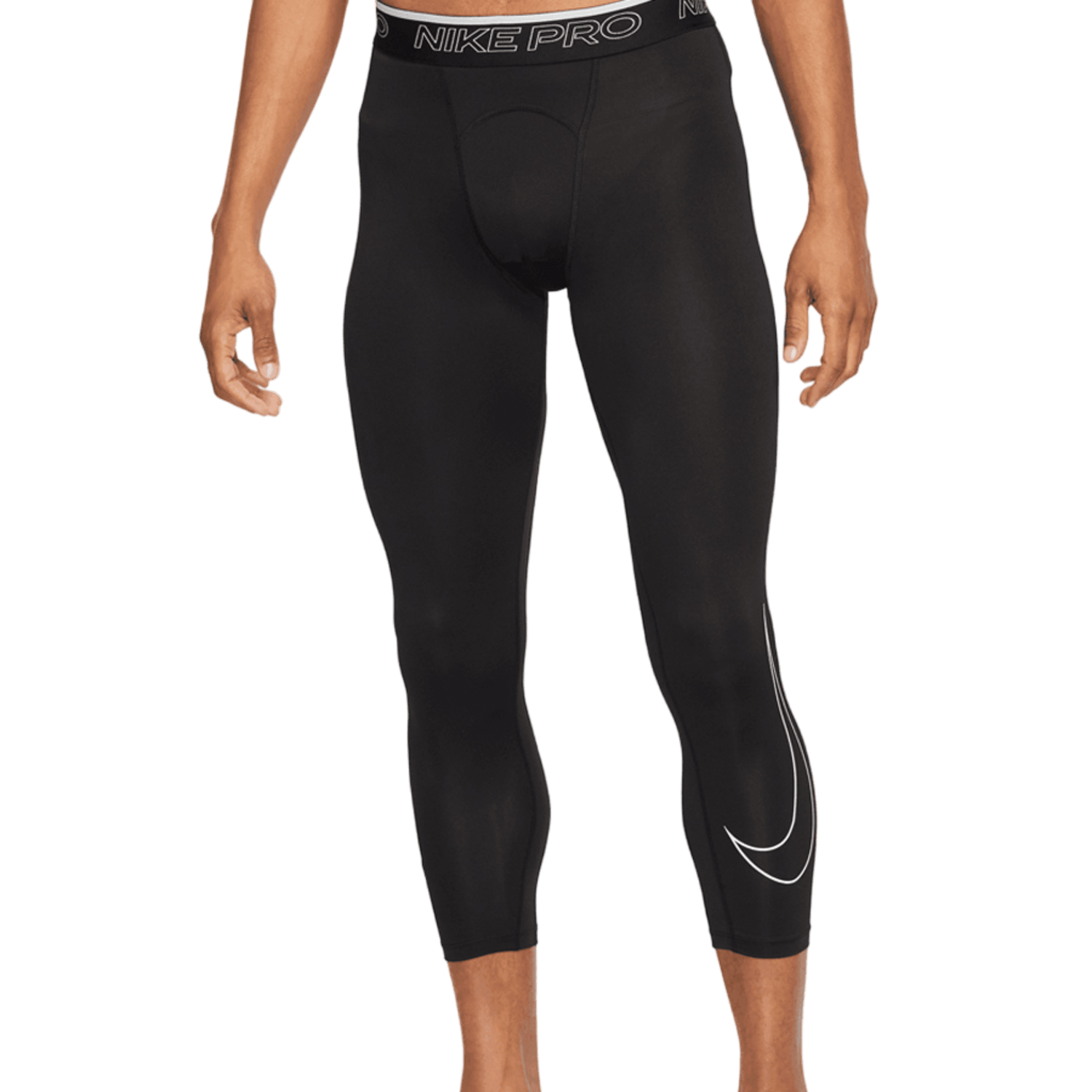 Nike Pro Dri - FIT Men's 3/4 Tights Apparel Bottoms Nike - DD1919 - 010 - XL Black - 010 Lax.com