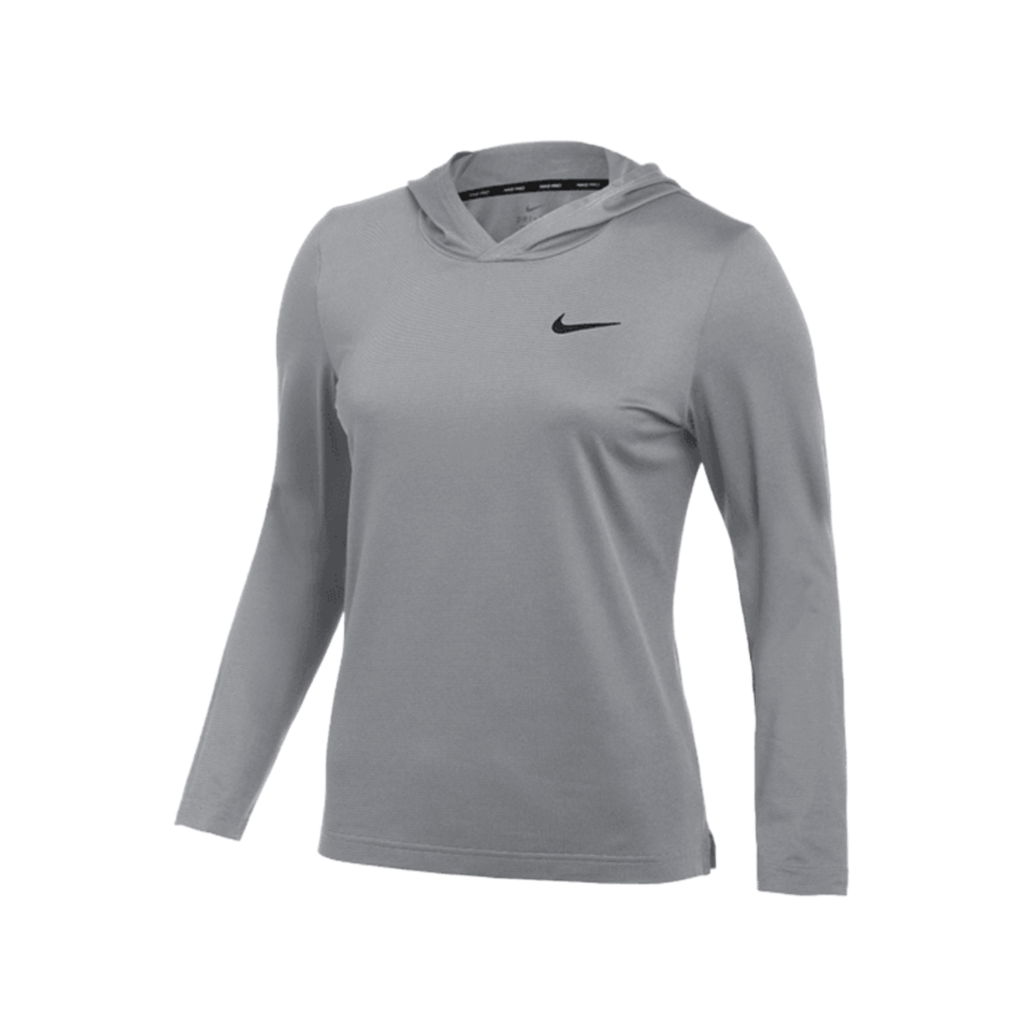 Nike Women's Team LS Hood Hpr Dry Apparel Tops Nike - CU9619 - 012GY - XL Grey - 012 Lax.com