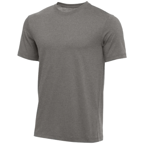 Nike Youth SS Cotton Crew Apparel Tops Dark Grey Heather - 075 Lax.com