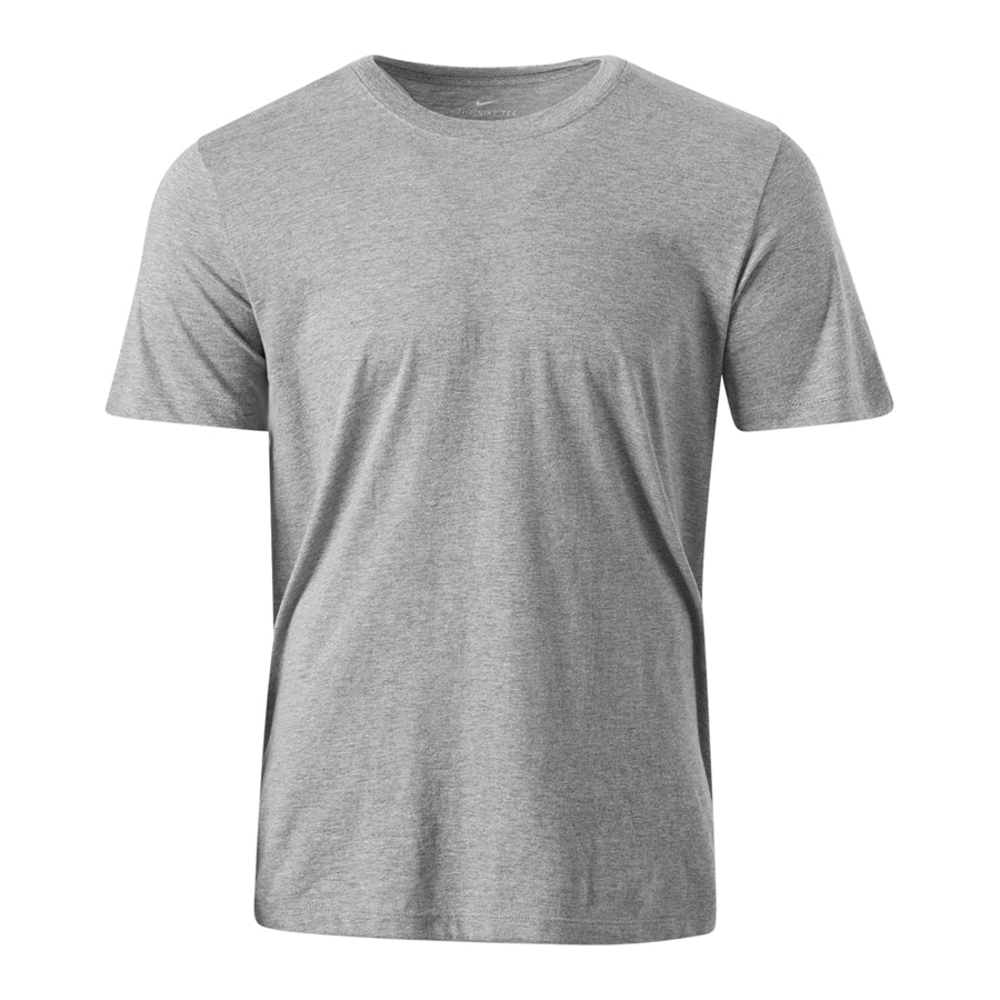 Nike Youth SS Cotton Crew Apparel Tops Dark Grey Heather - 075 Lax.com