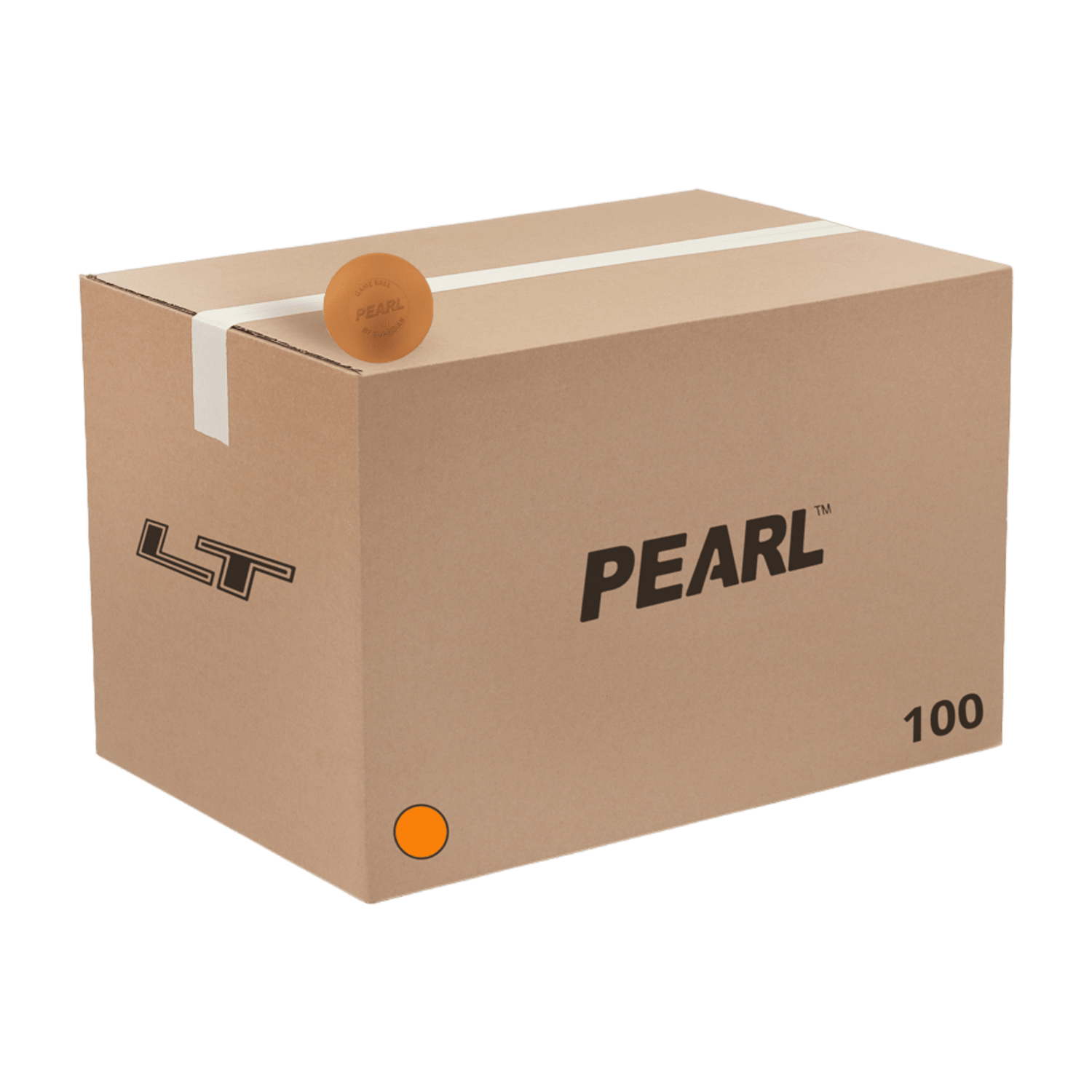 Pearl LT Lacrosse Balls - 100 pack Lacrosse Balls Orange Lax.com