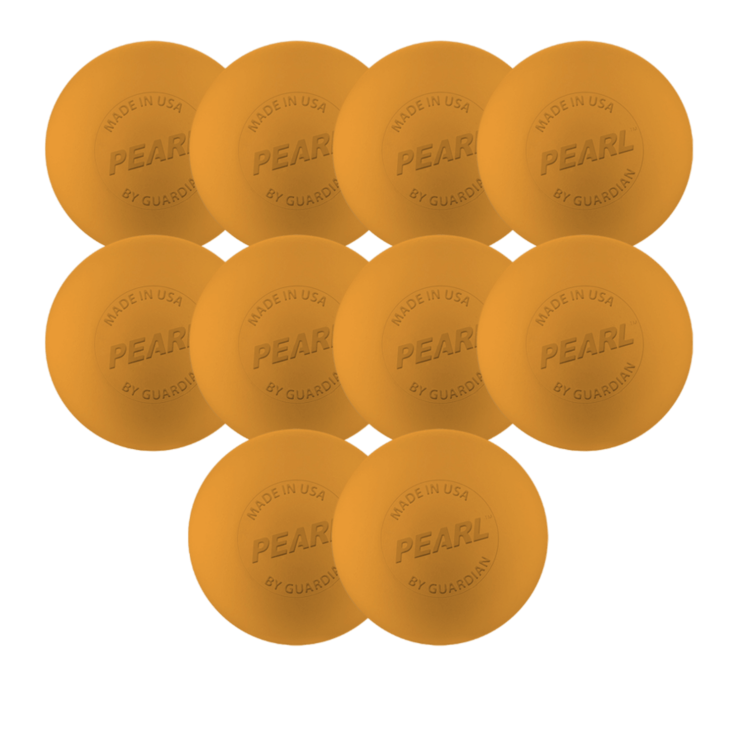 Pearl X Lacrosse Balls - 10 pack Lacrosse Balls Orange Lax.com