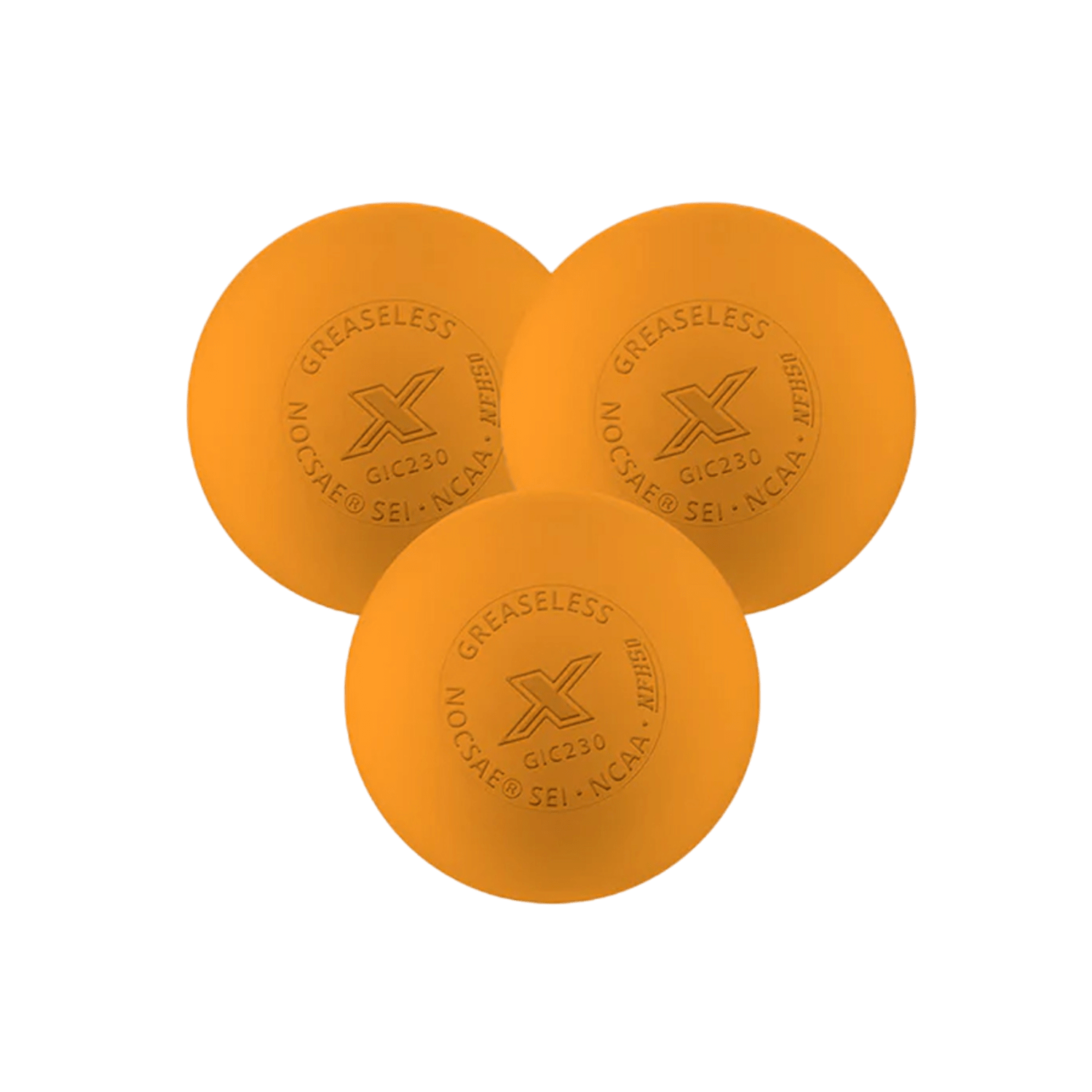 Pearl X Lacrosse Balls - 3 pack Lacrosse Balls Orange Lax.com