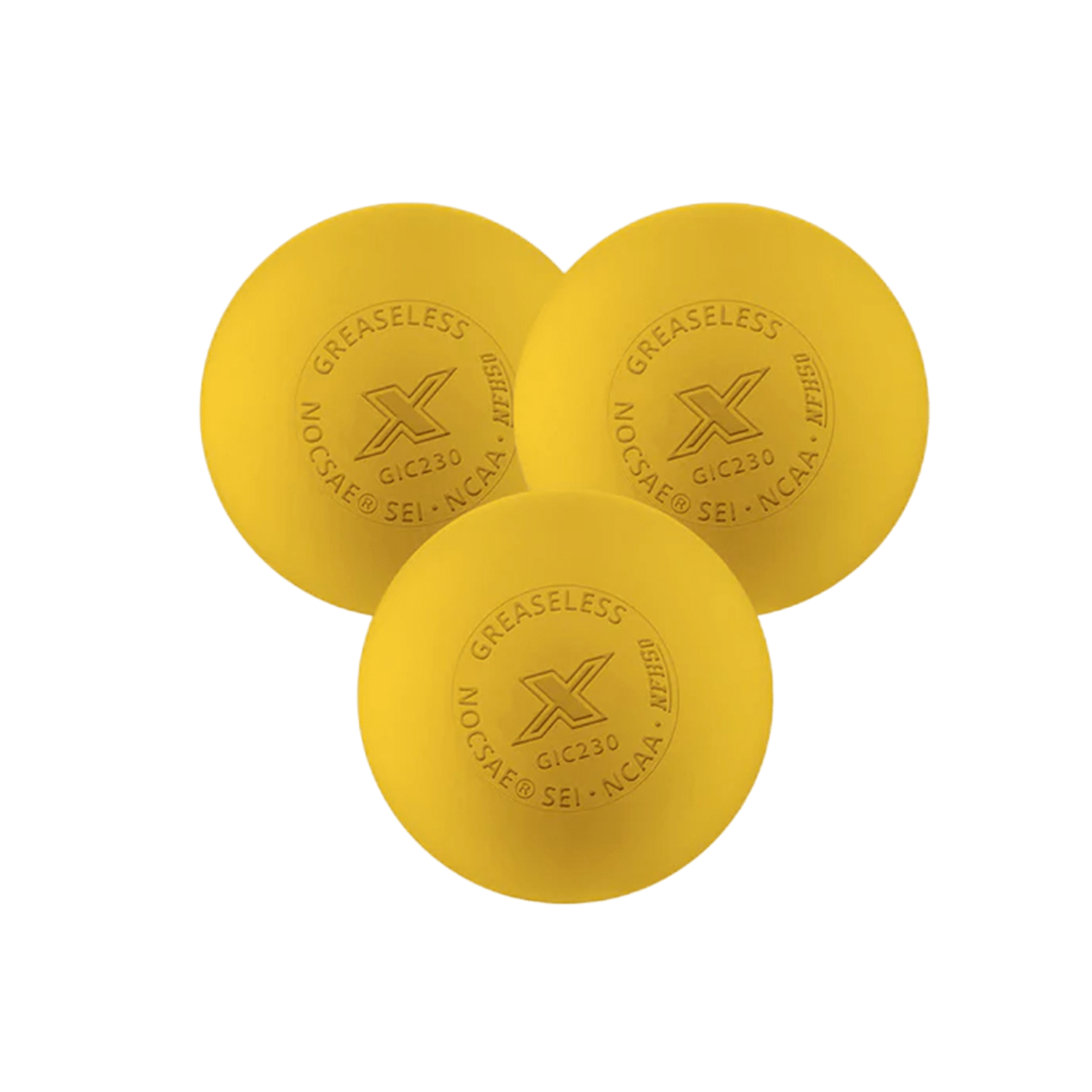 Pearl X Lacrosse Balls - 3 pack Lacrosse Balls Yellow Lax.com