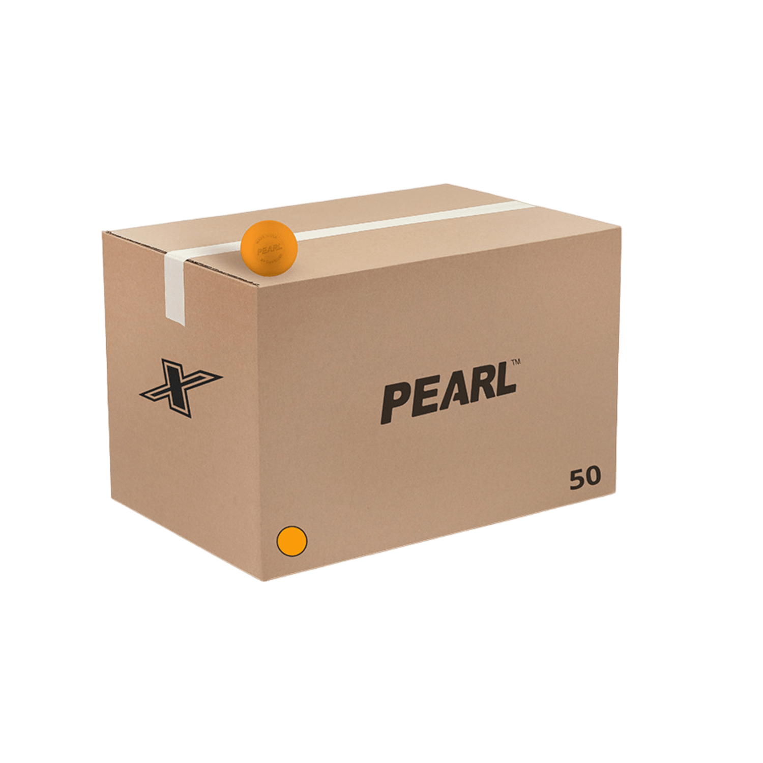 Pearl X Lacrosse Balls - 50 pack Lacrosse Balls Orange Lax.com