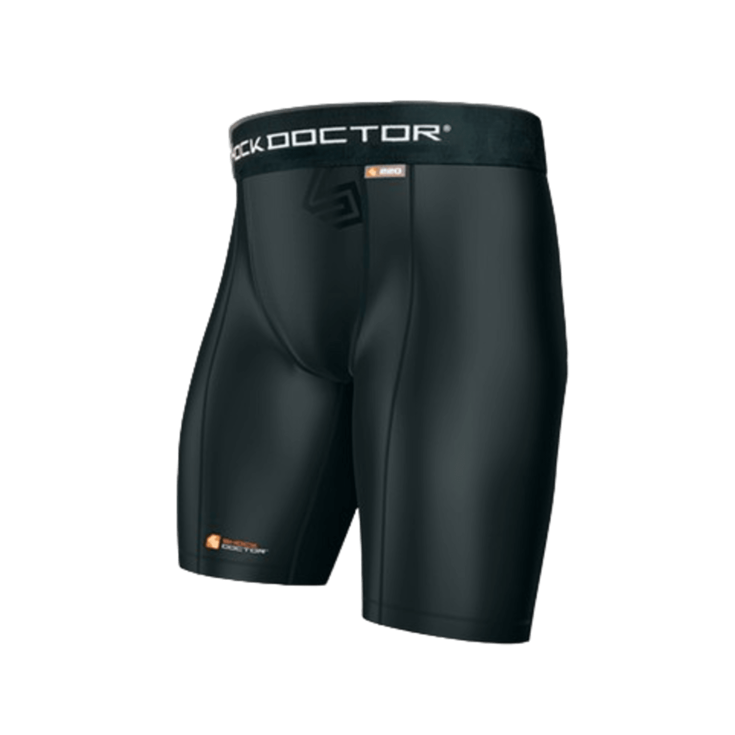 Shock Doctor Core Compression Short w - Cup Pocket Athletic Cups Shock Doctor Core Compression Short w/ Cup Pocket - BK - L Black Lax.com