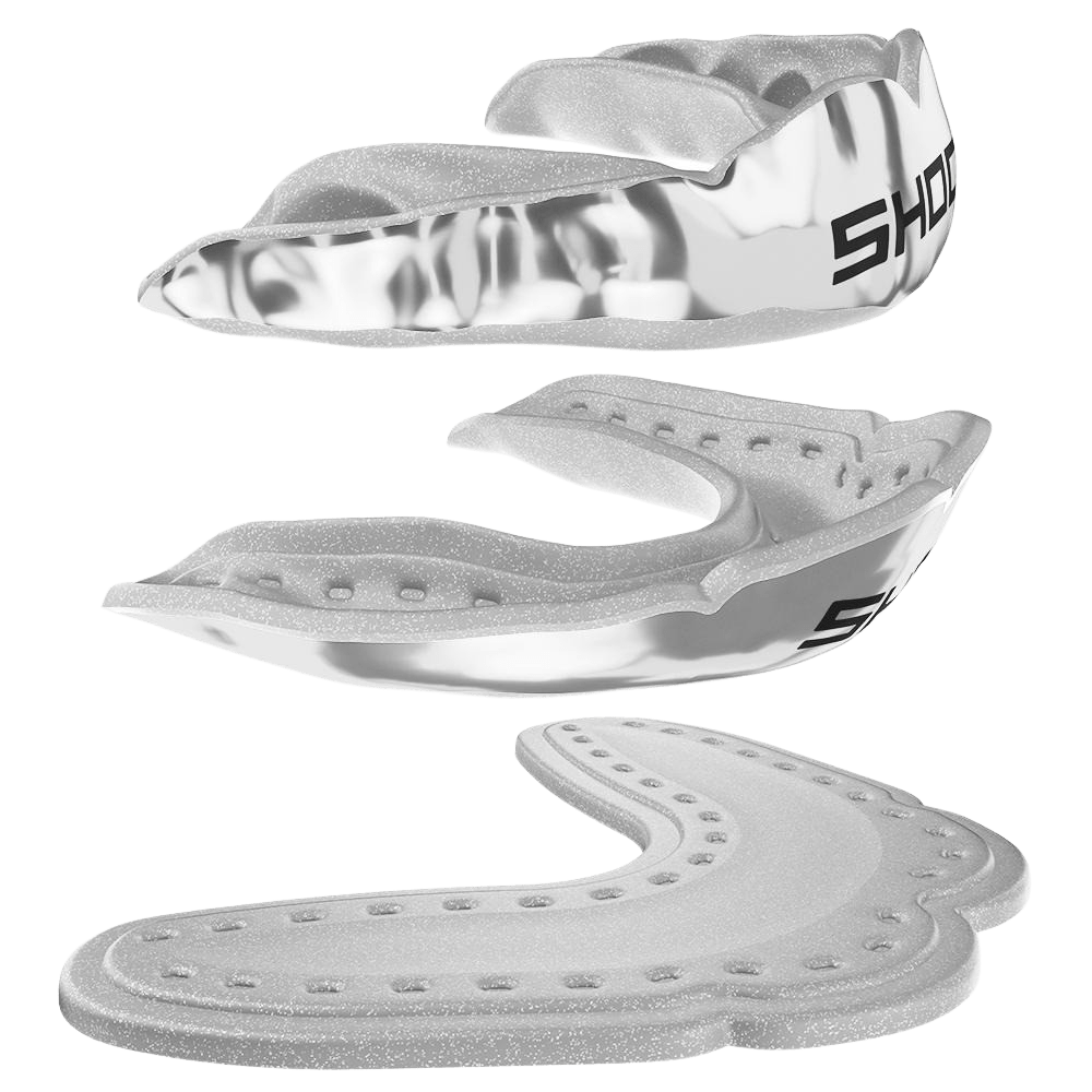 Shock Doctor Microfit Mouthguard Mouthguard Silver Lax.com