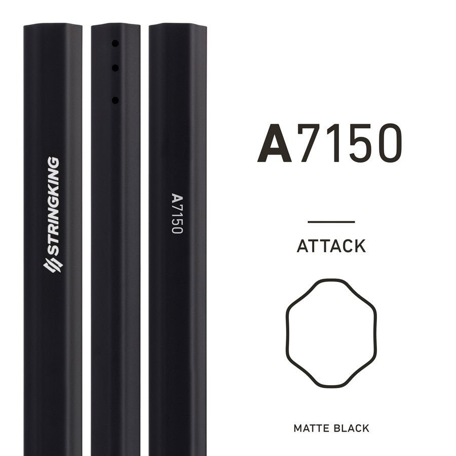 Stringking A7150 Attack Men's Shaft Black Lax.com