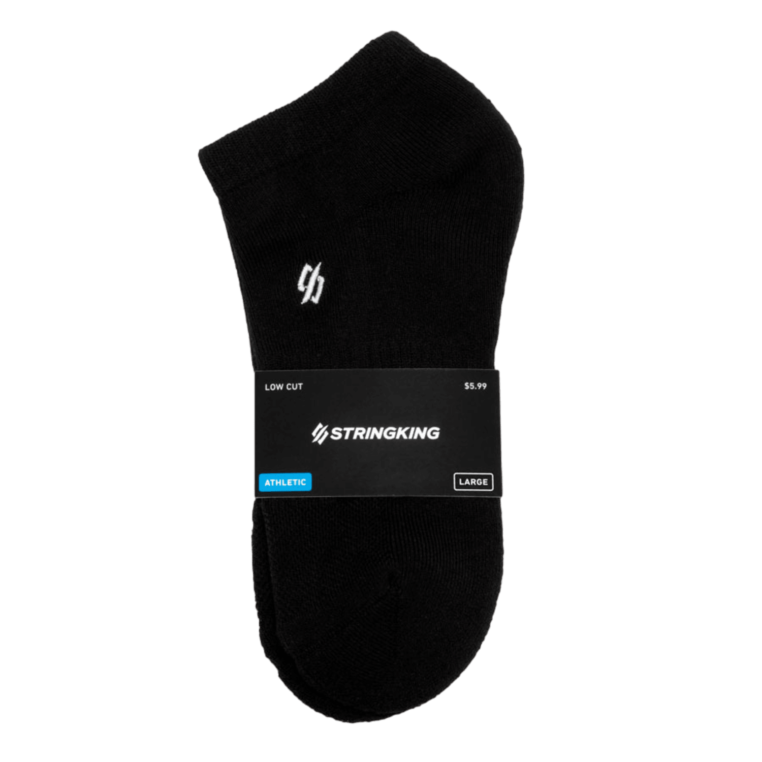 StringKing Athletic Low Cut Socks Socks SK - ALCSock - BK - M Black Lax.com