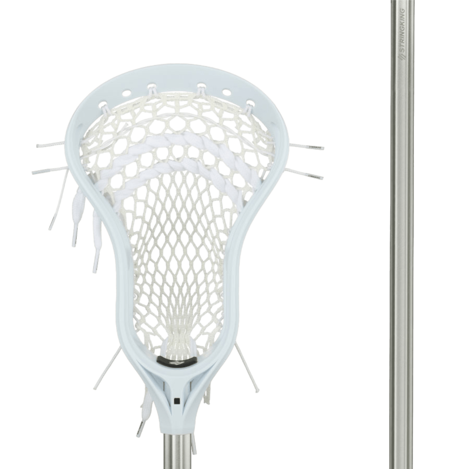 Stringking Complete 2 Attack - Intermediate Men's Complete Sticks White/Silver Lax.com