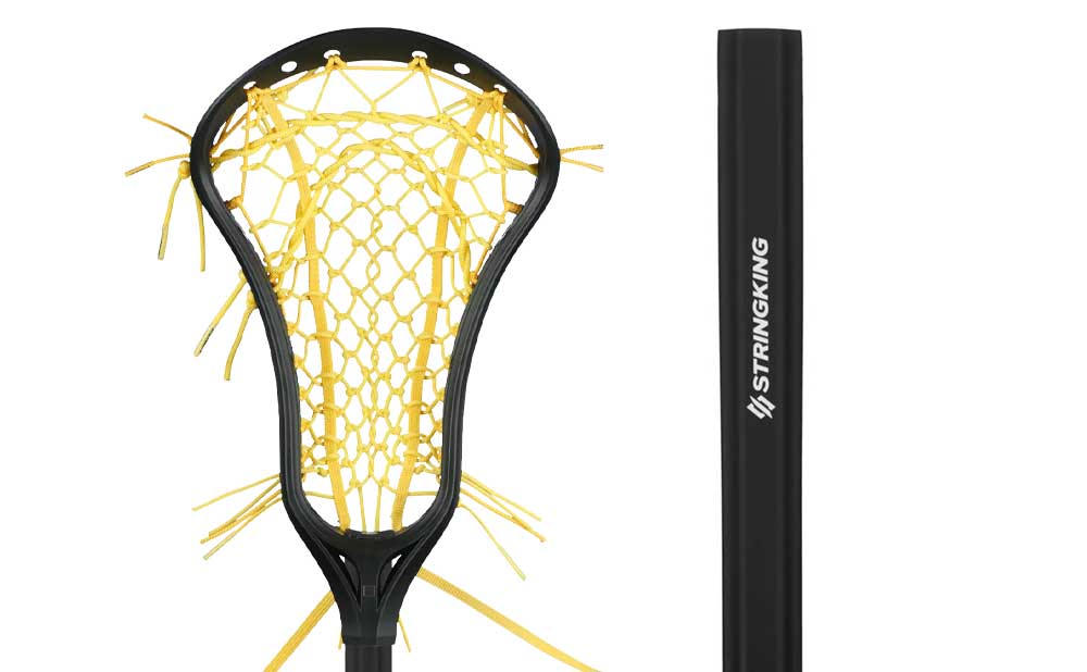 StringKing Complete Composite Tech Trad Women's Lacrosse Stick Women's Complete Sticks Black/Yellow Lax.com