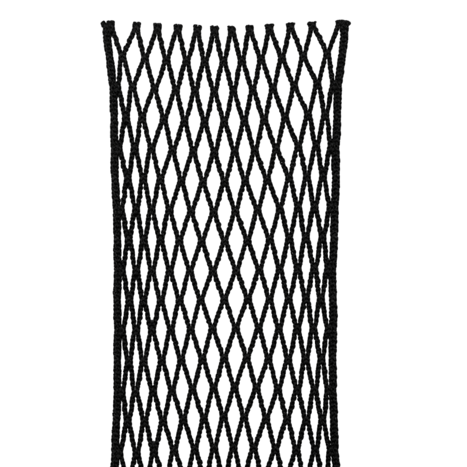 A package of StringKing Grizzly 2S Goalie Mesh in black features premium Tri-Twist technology inside a clear plastic sleeve. The sleek black header card at the top showcases the product name and branding by StringKing. The price is marked at $39.99.